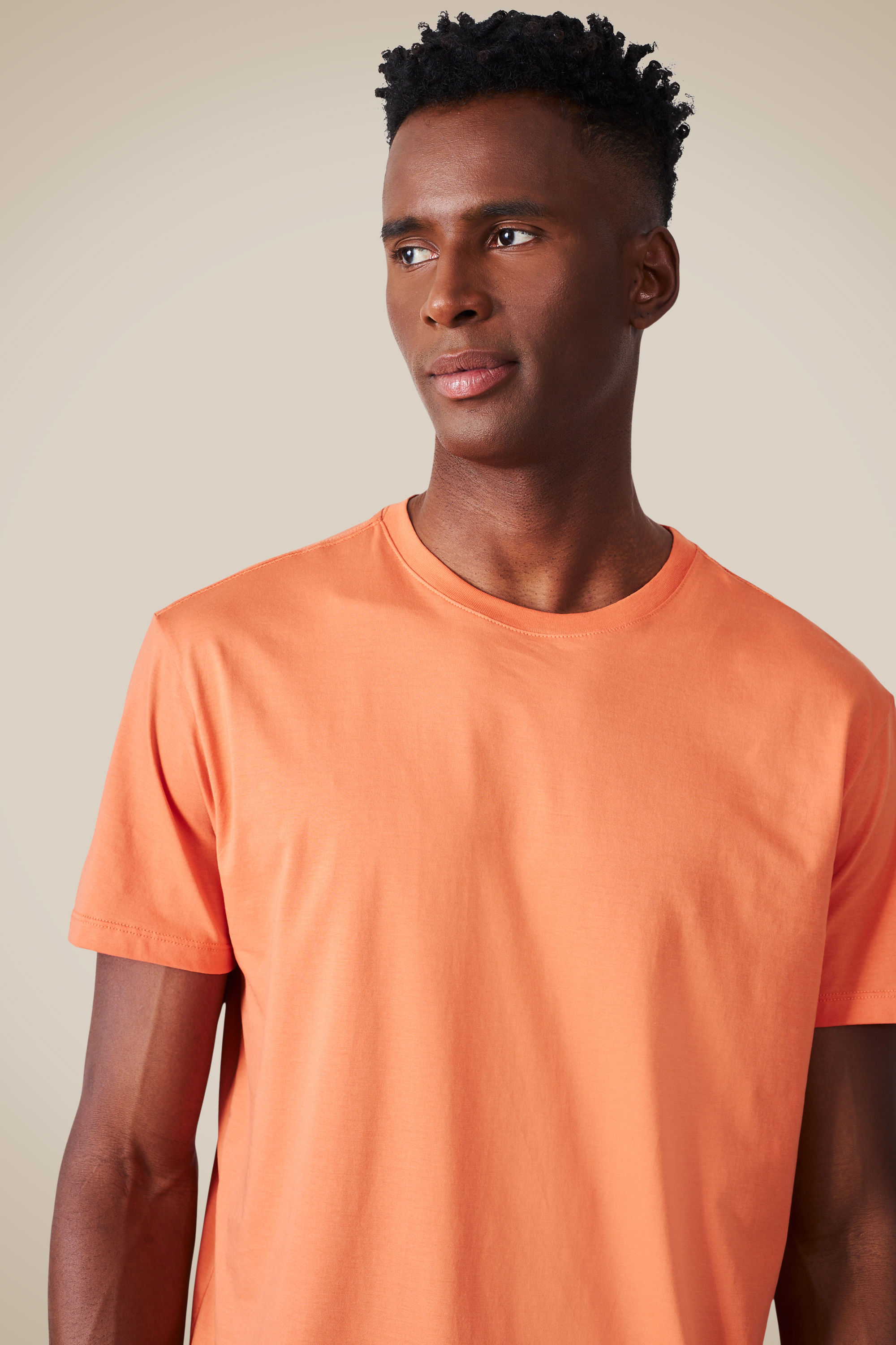 Camiseta Pima Cores - Laranja Dust - P