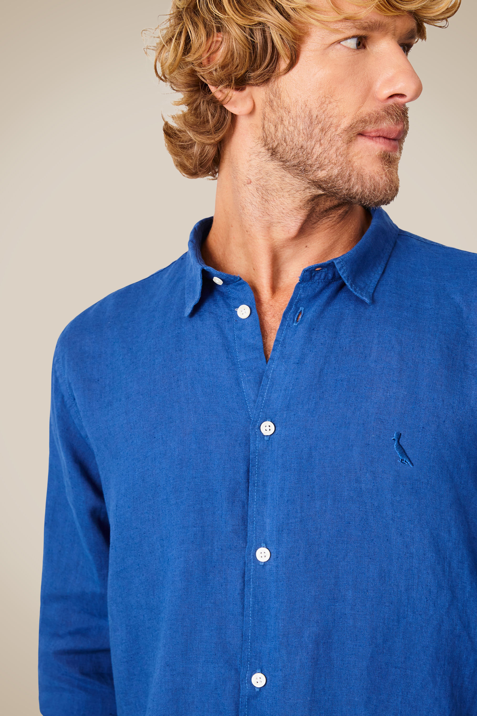 Camisa Ml Linho Tinturado