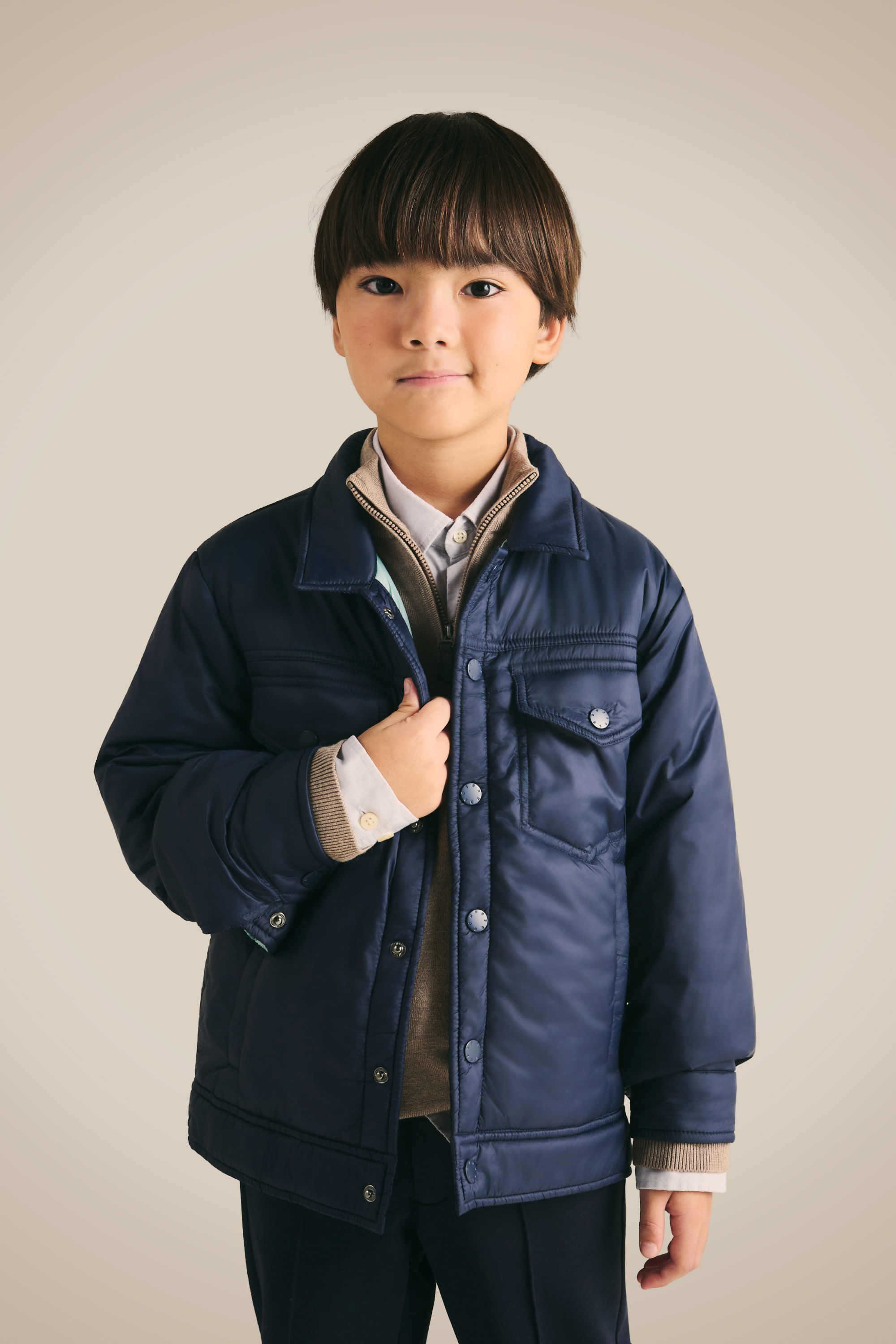 Jaqueta Mini Trucker Nylon