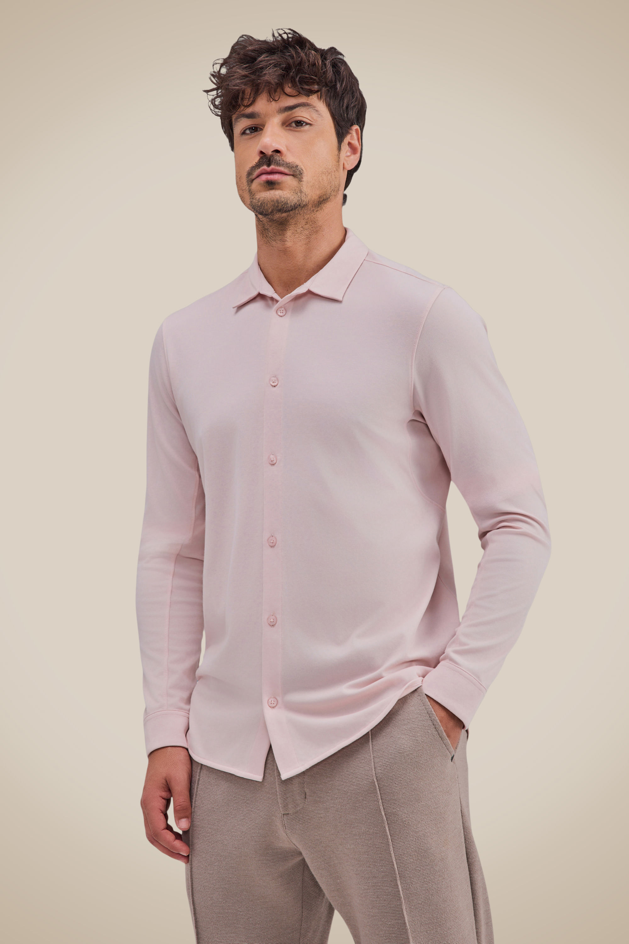 Camisa Ml Oxford Jersey