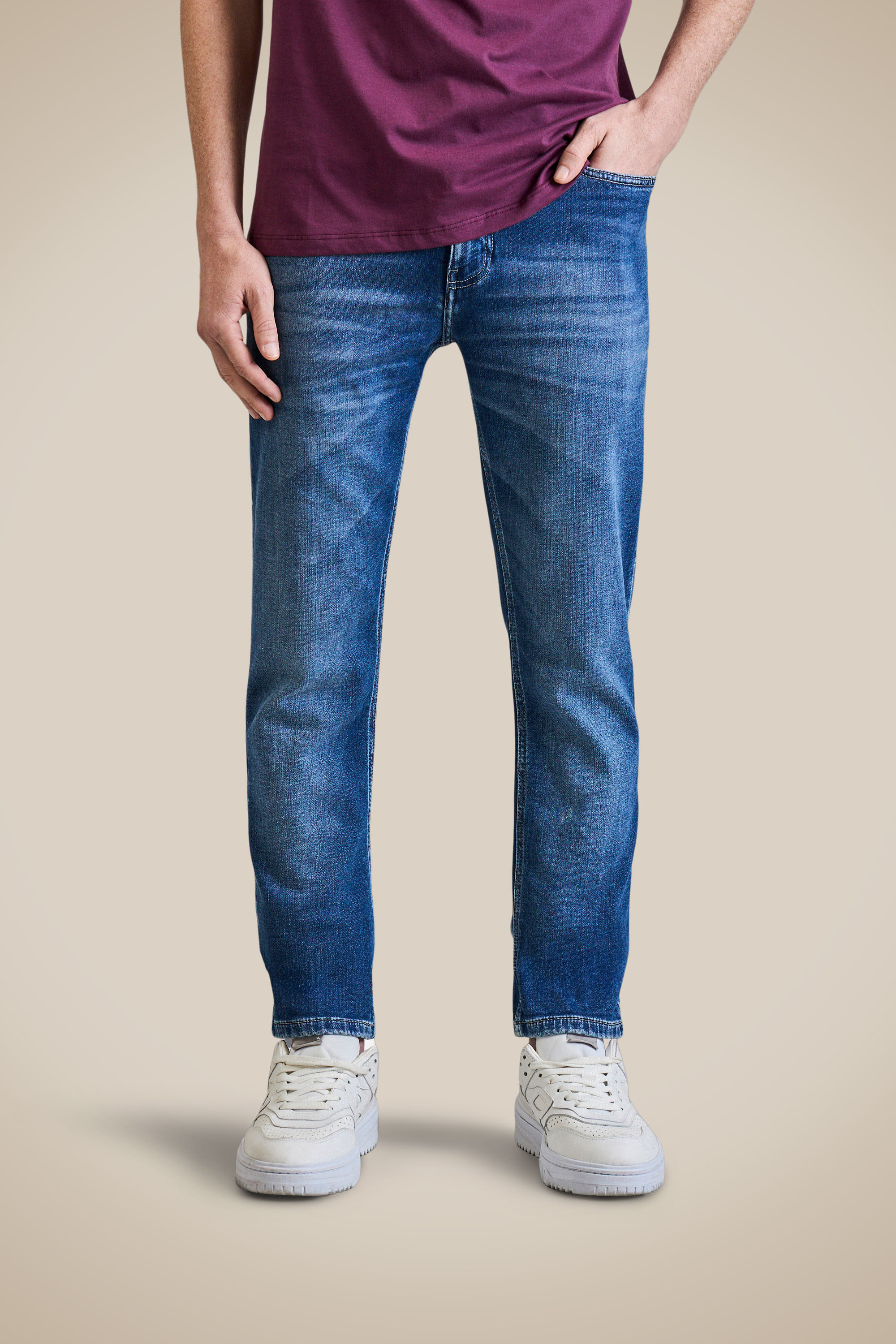 Calca Jeans Skinny Moletom Clint