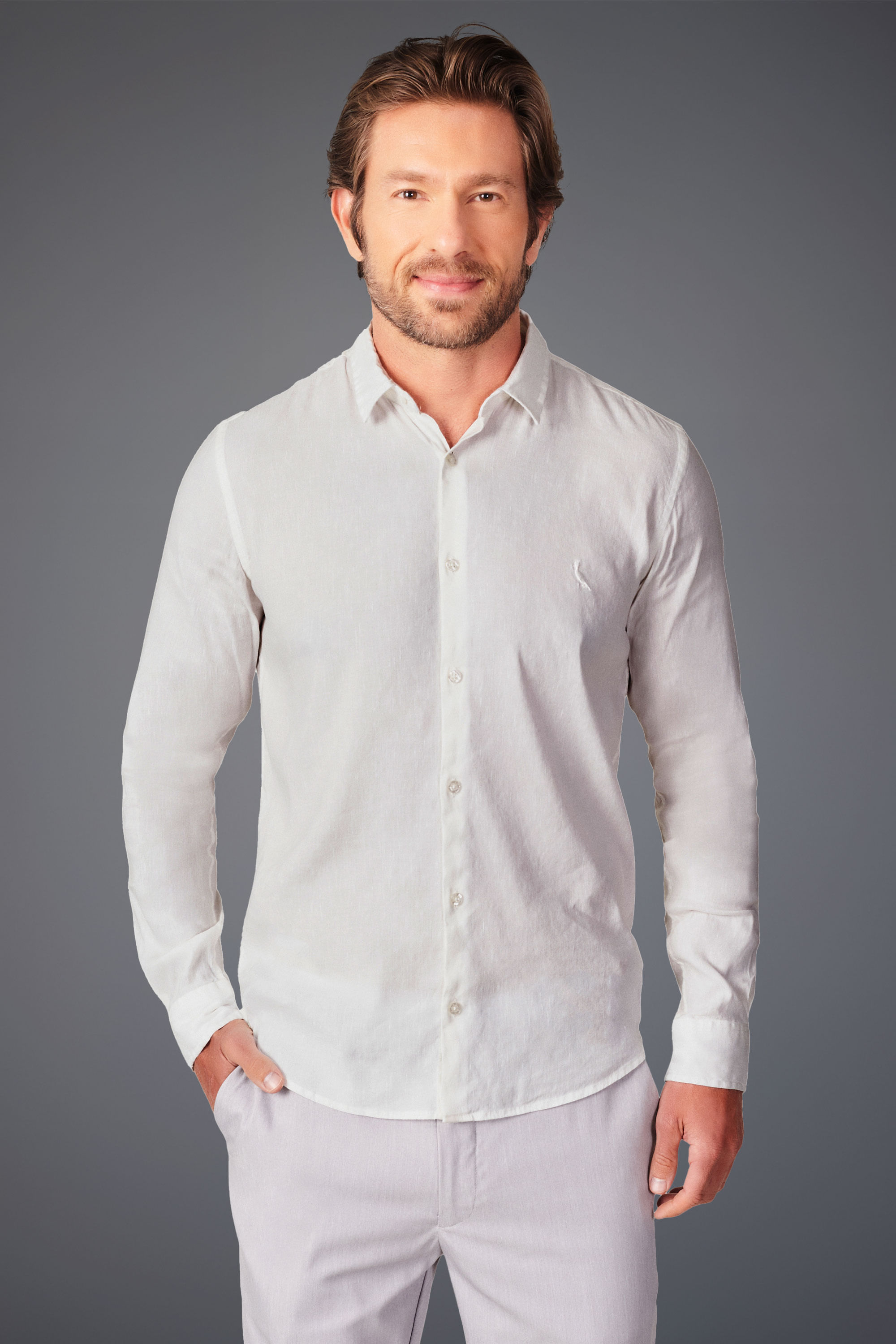 Camisa Ml Linho Tech
