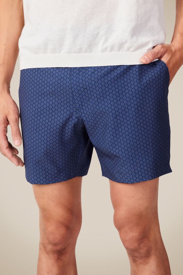 Short Arpoador Estampa Mini Losango Marinho - 44