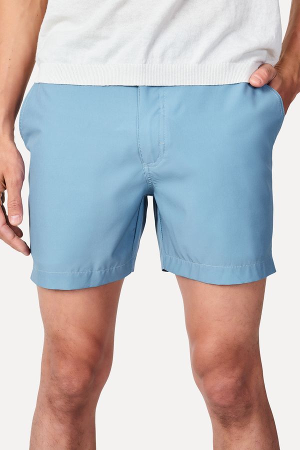 Short Arpoador Liso Azul Seco - 42
