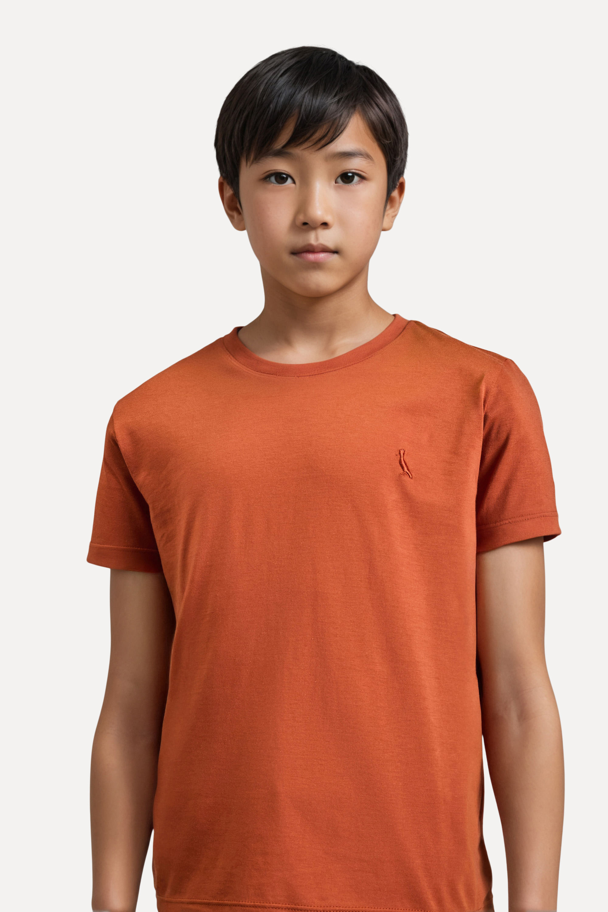 Camiseta Mc Mini Basica Pima - Laranja Ferrugem - 08