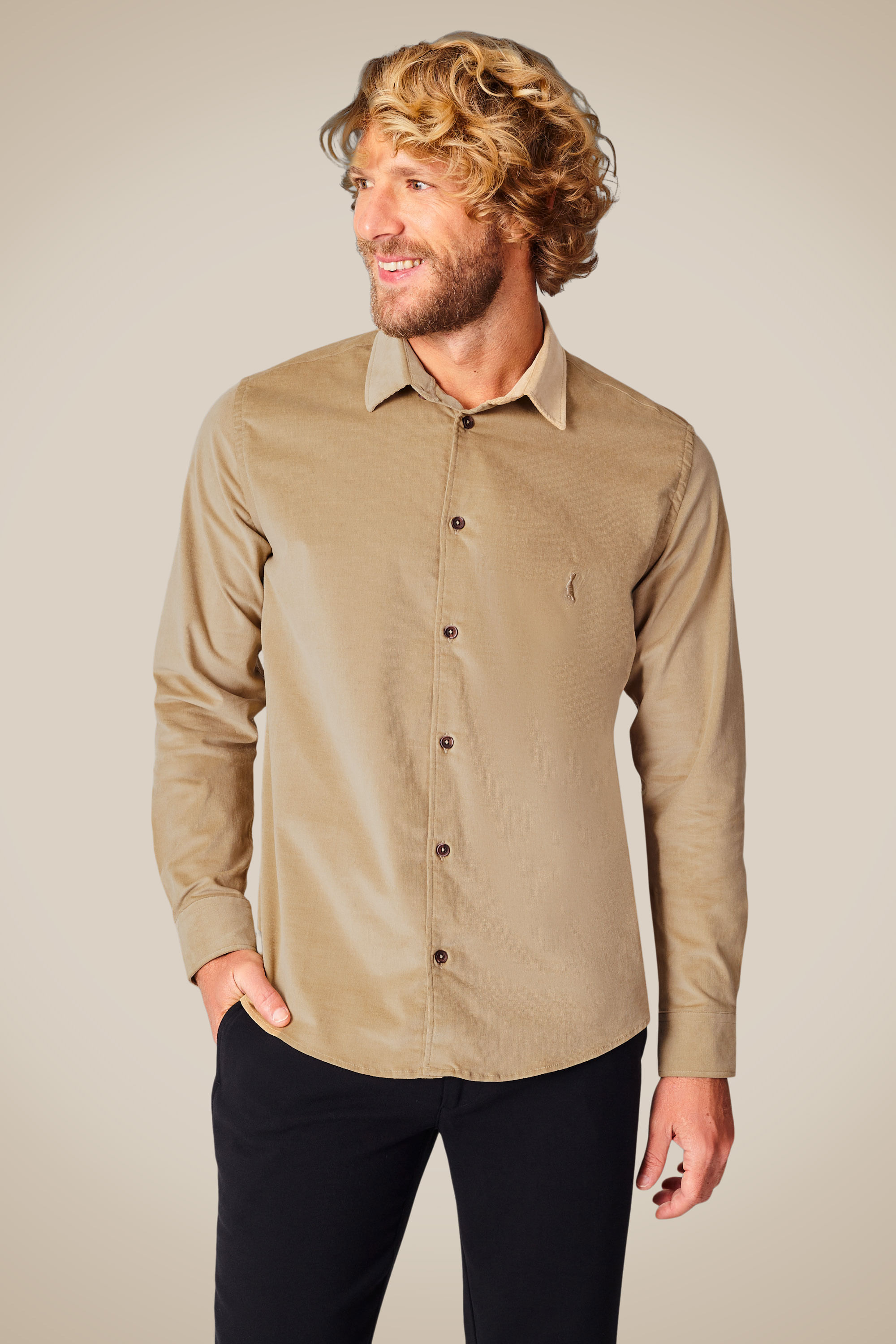 Camisa Ml Enxuto Corduroy