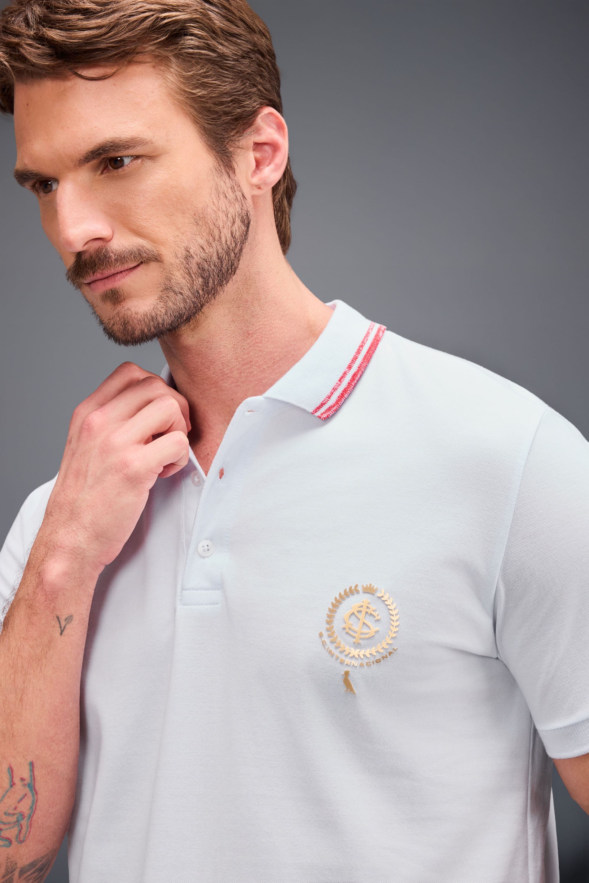 Polo Piquet Mc Bordado Inter — Reserva