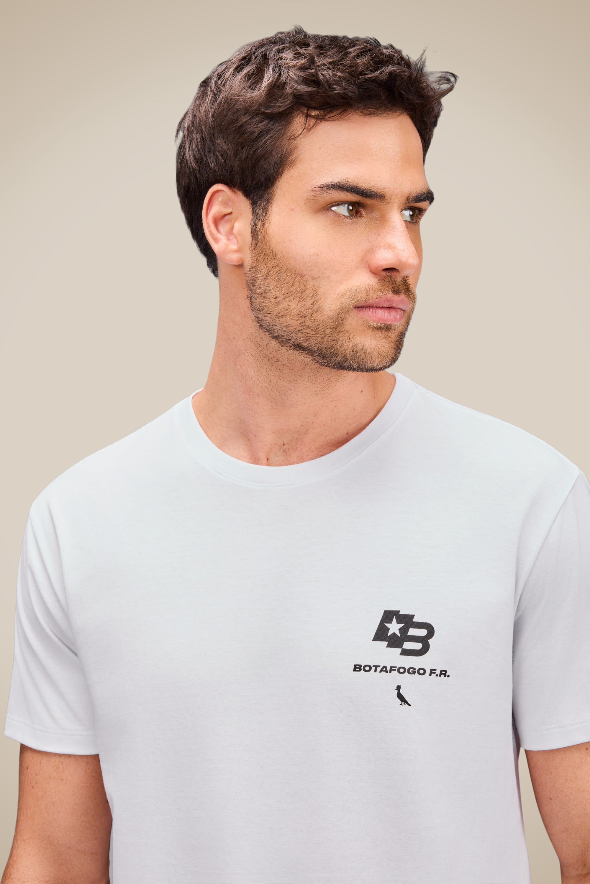 Camiseta Estampada F.r. Botafogo - Branco - Ggg