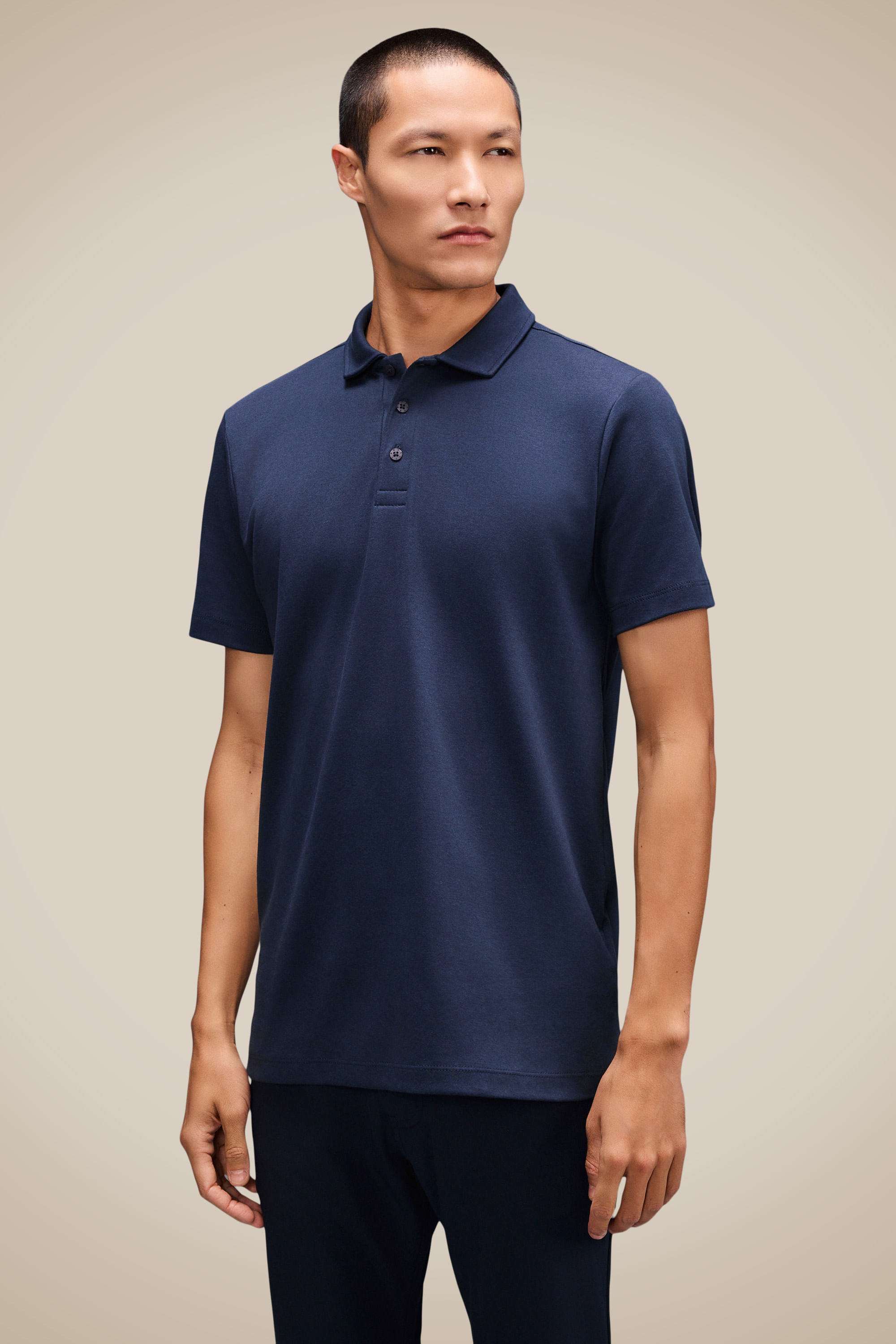 Polo Regular Soft Touch - Marinho - Ggg