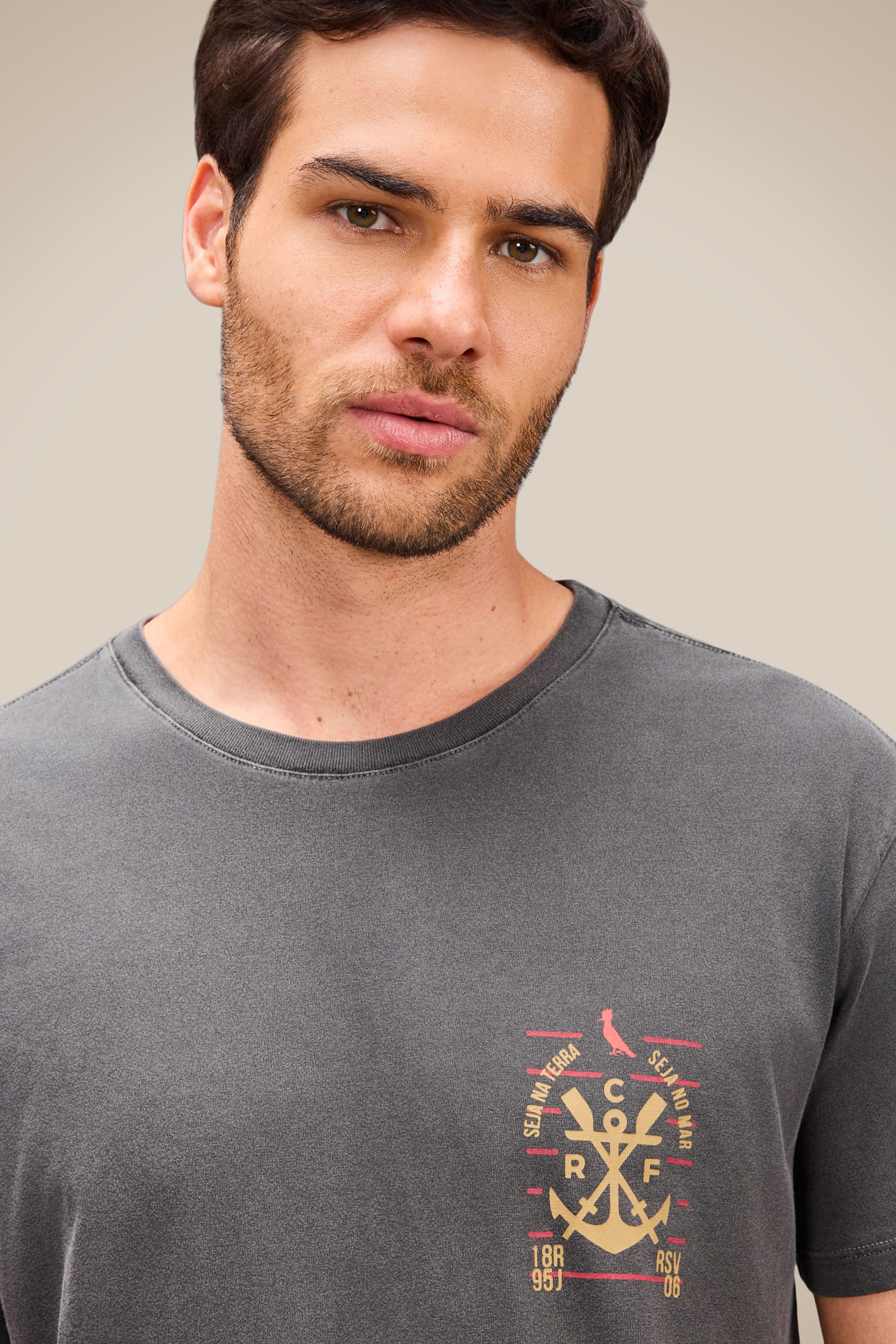 Camiseta Estampa Seja Terra Seja Mar F
