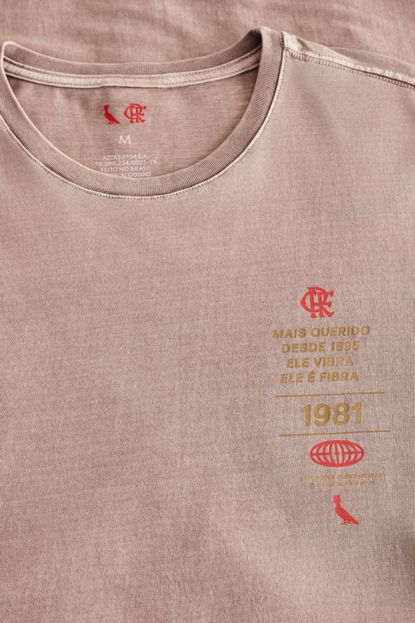 Camiseta Estampa Tokyo 1981 Flamengo Khaki - Ggg