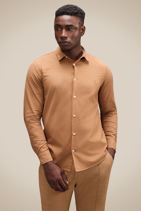 Camisa Ml Nova Paraty Ocre - P