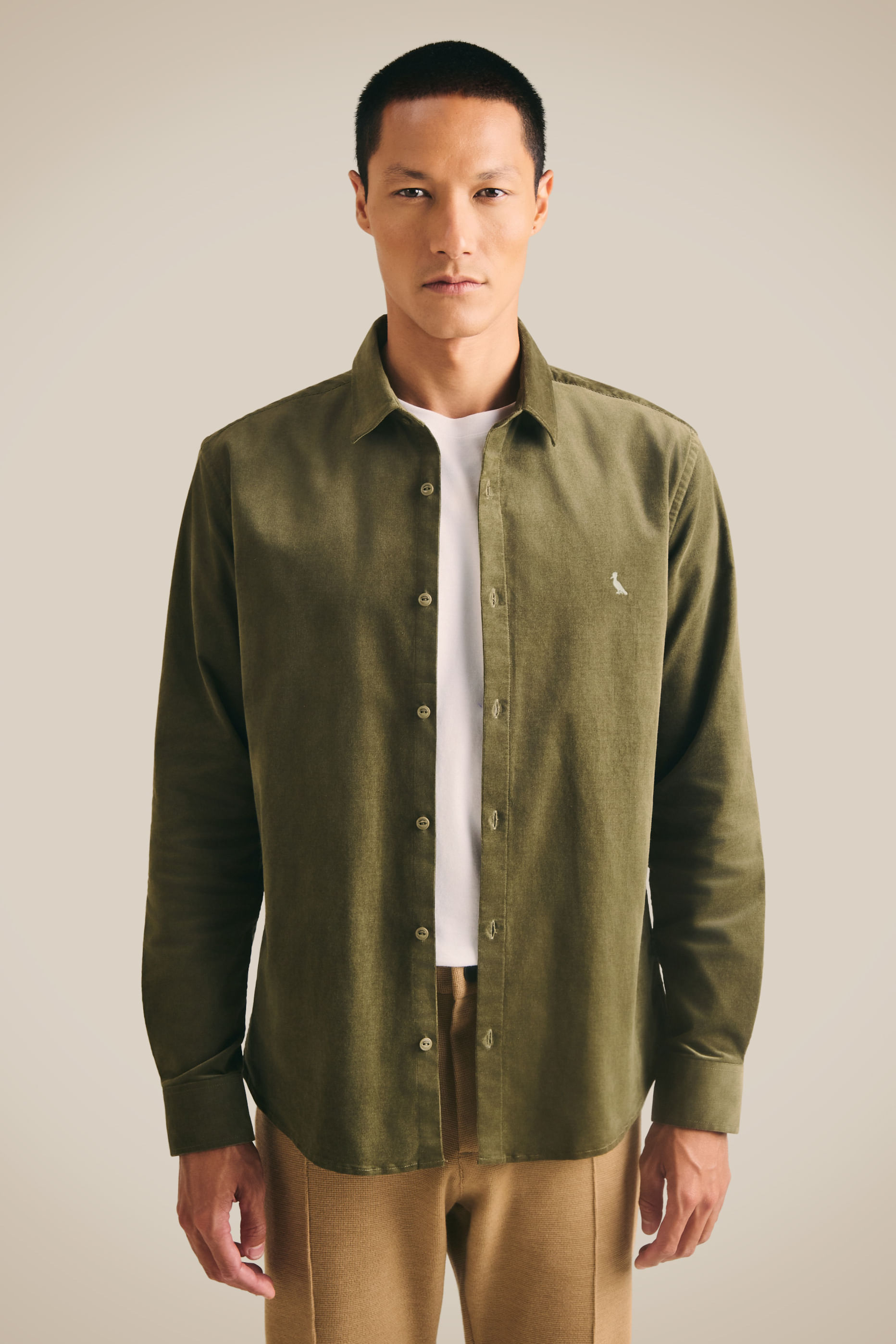 Camisa Ml Enxuto Corduroy