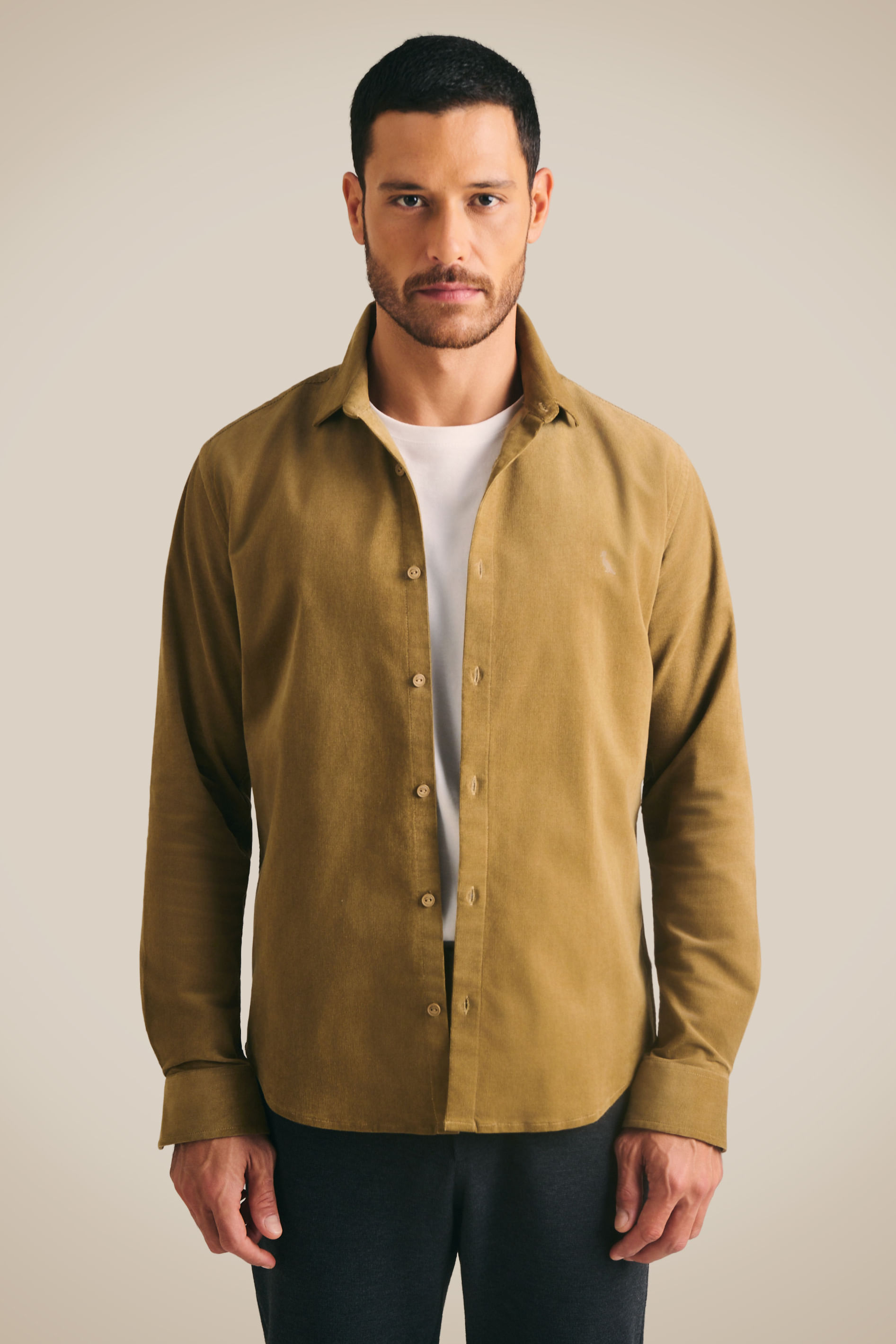 Camisa Ml Enxuto Corduroy
