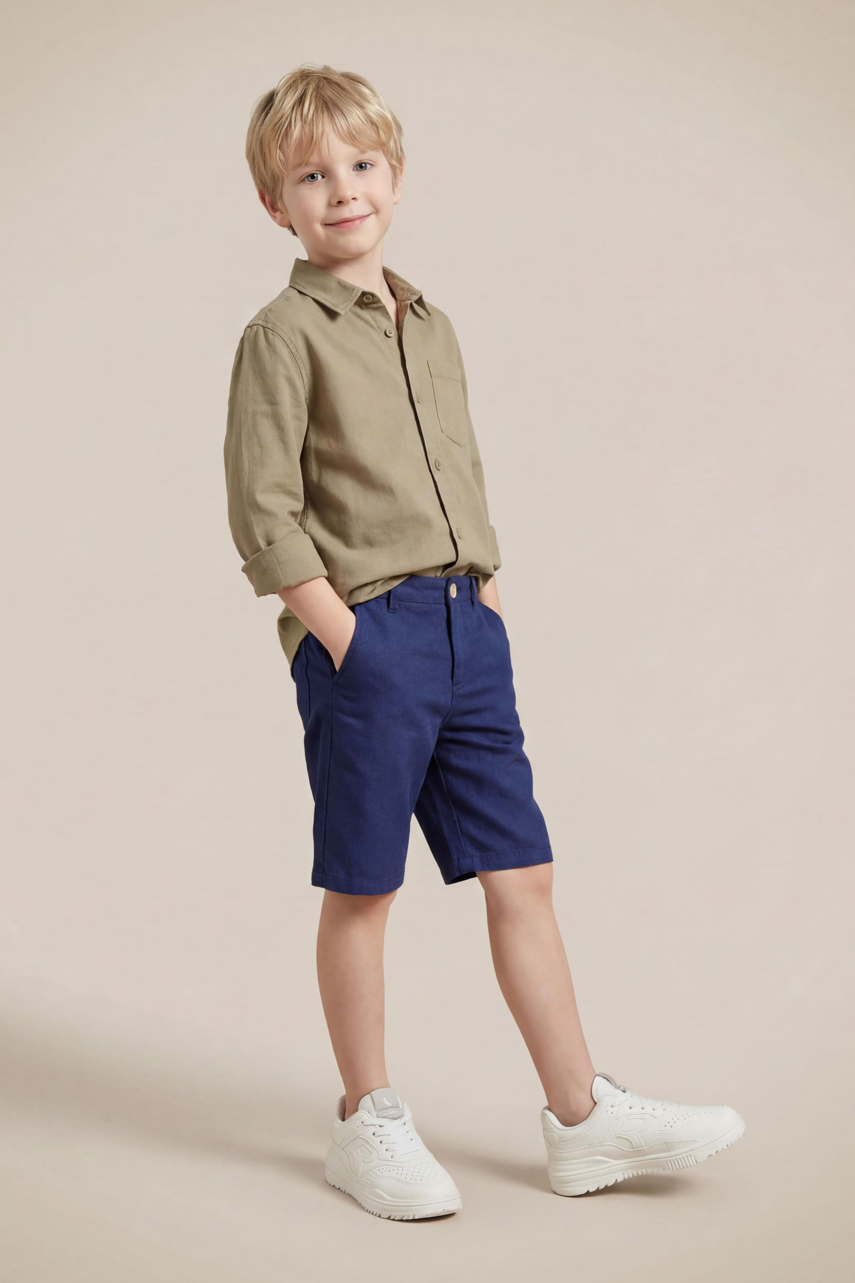 Bermuda Mini Casual Linho