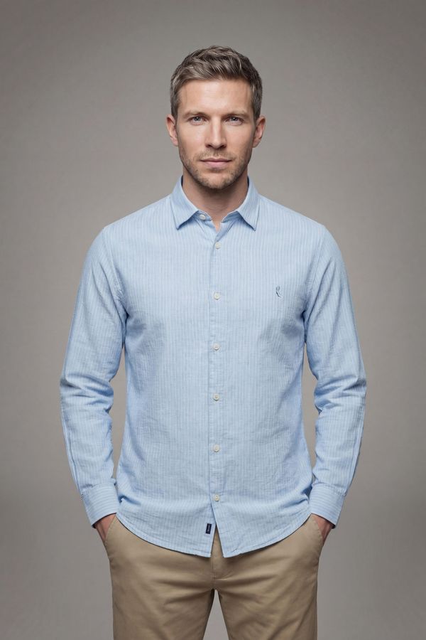 Camisa Ml Igor Azul Claro - P