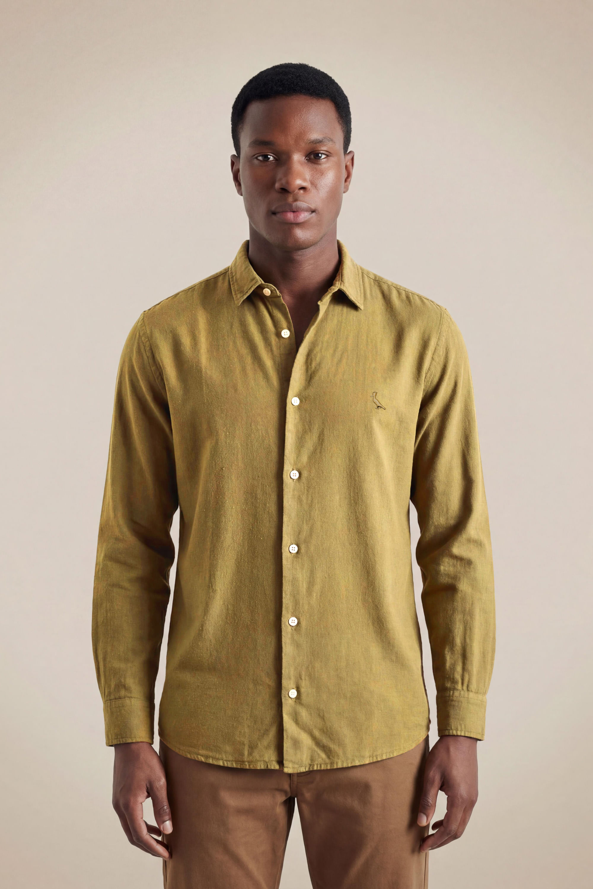 Camisa Ml Tinturada Linho Pienza
