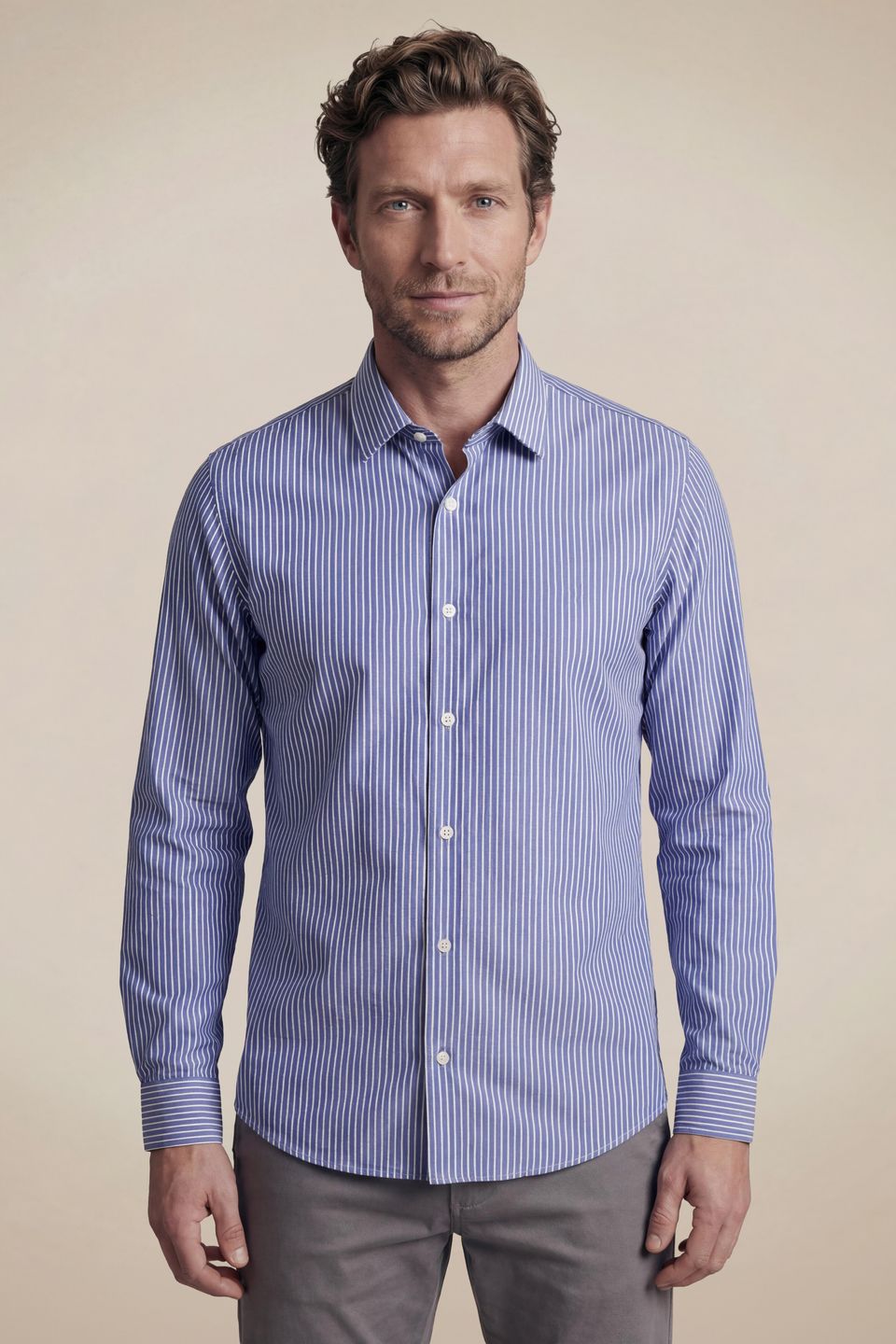Camisa Ml Slim Cotton Tech Listrada