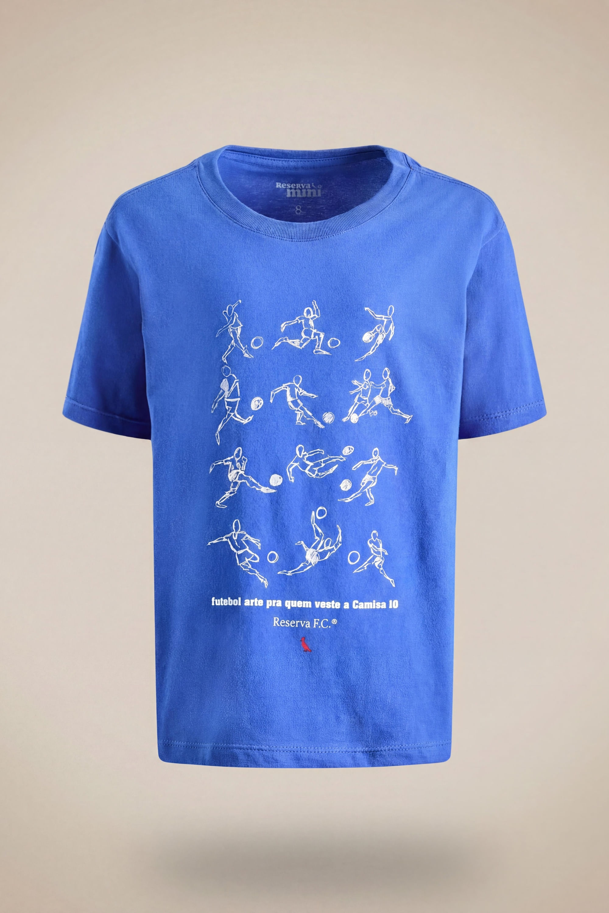 Camiseta Mini Estampa Futebol Arte