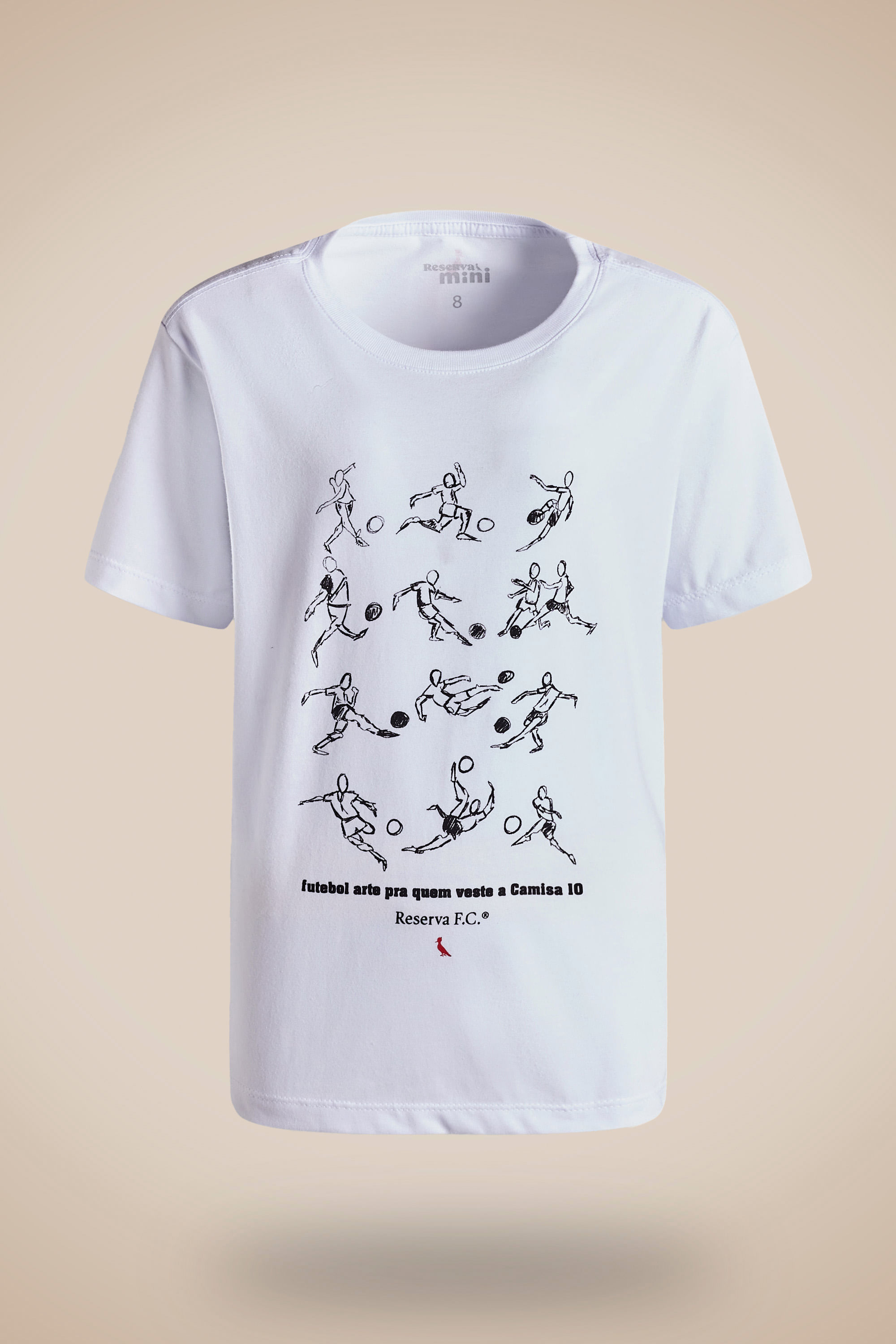 Camiseta Mini Estampa Futebol Arte