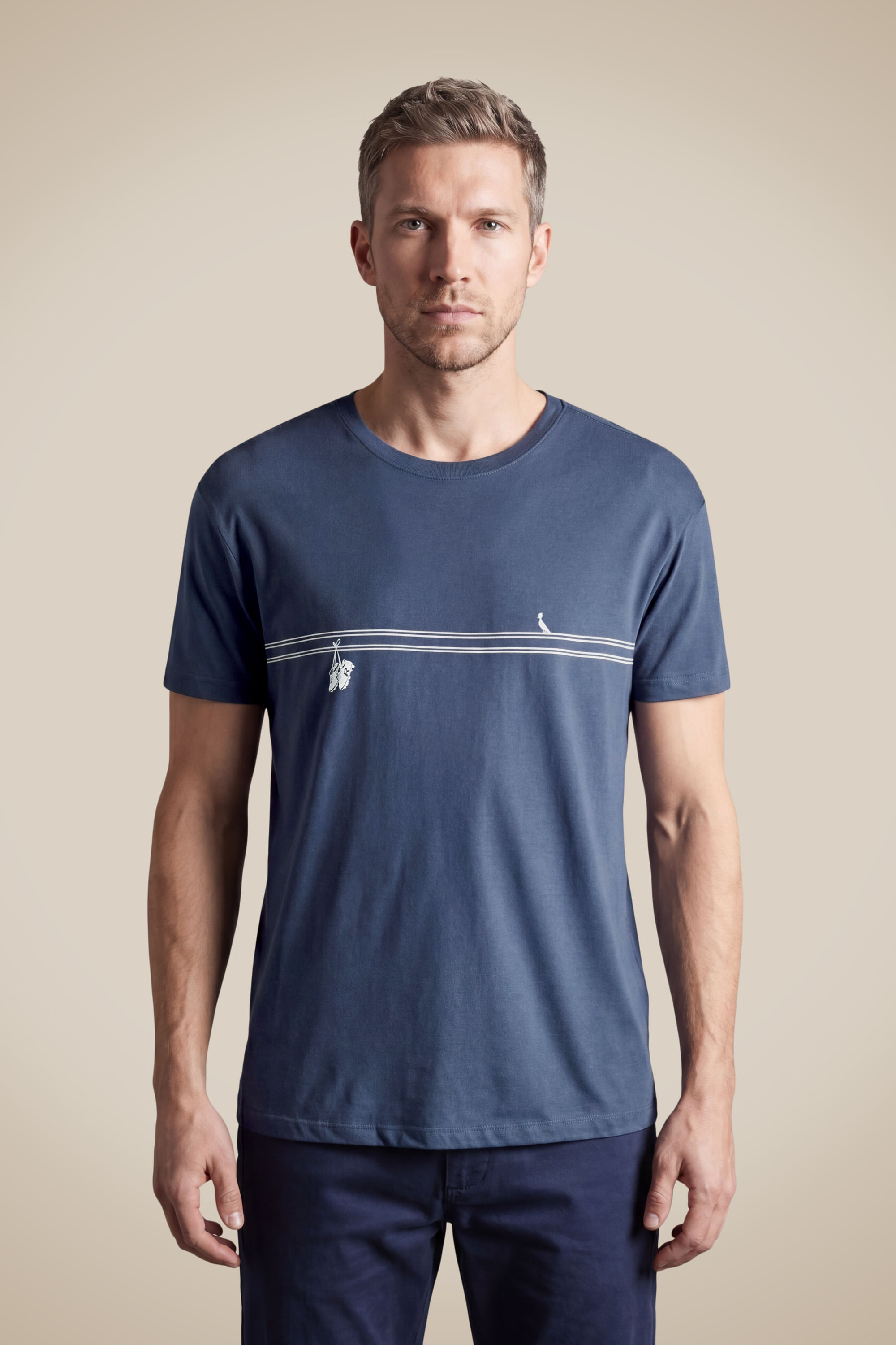 Camiseta Estampada Tenis No Fio