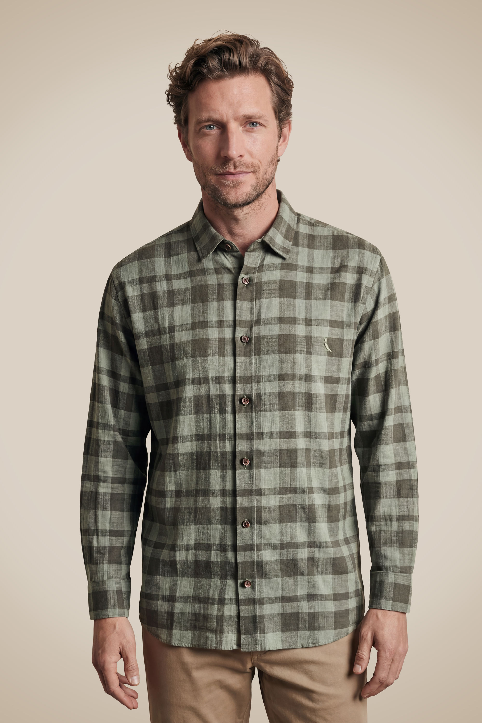 Camisa Ml Flame Xadrez Jim