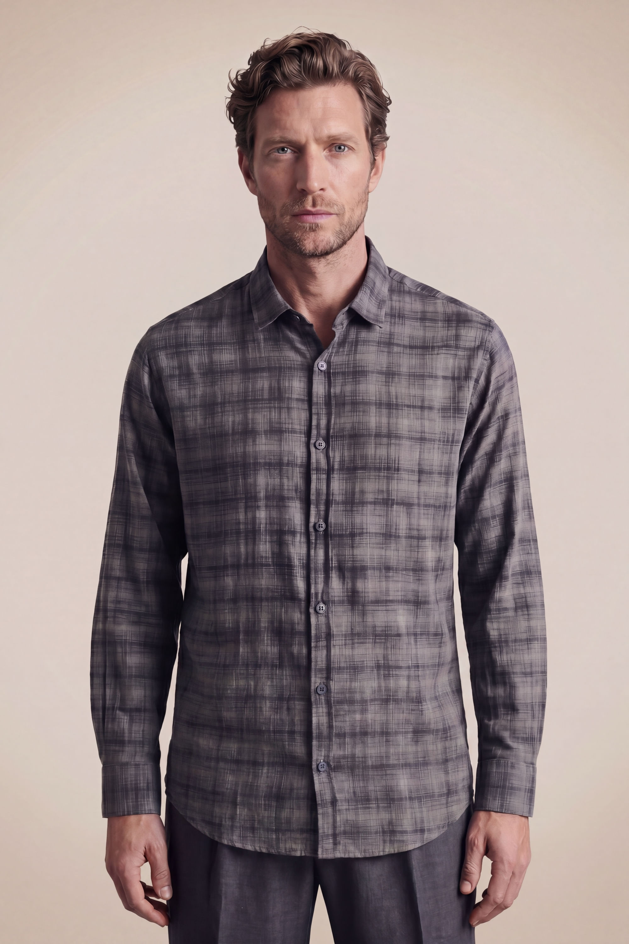 Camisa Ml Flame Xadrez Dover
