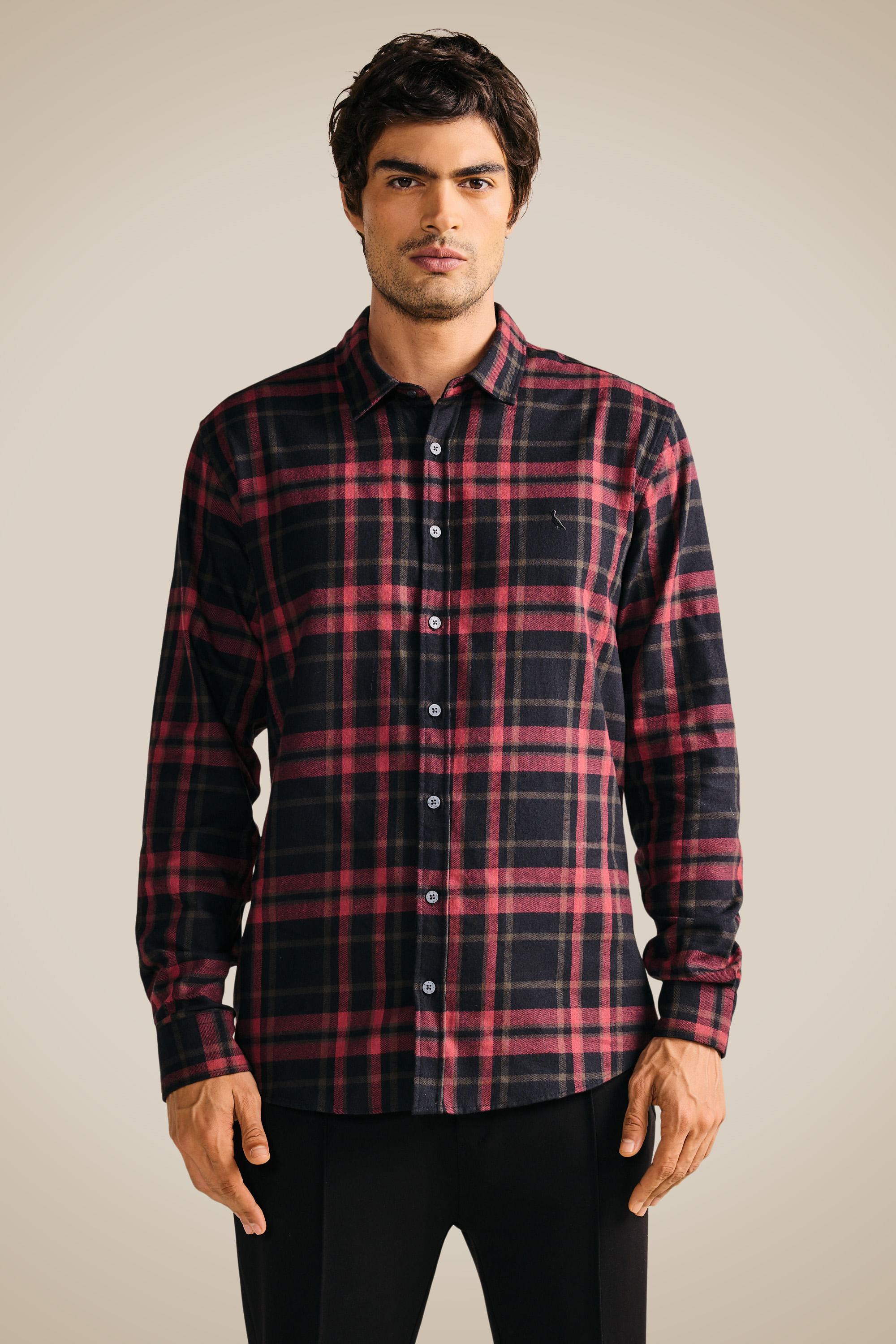 Camisa Ml Flanela Xadrez Amsterdam