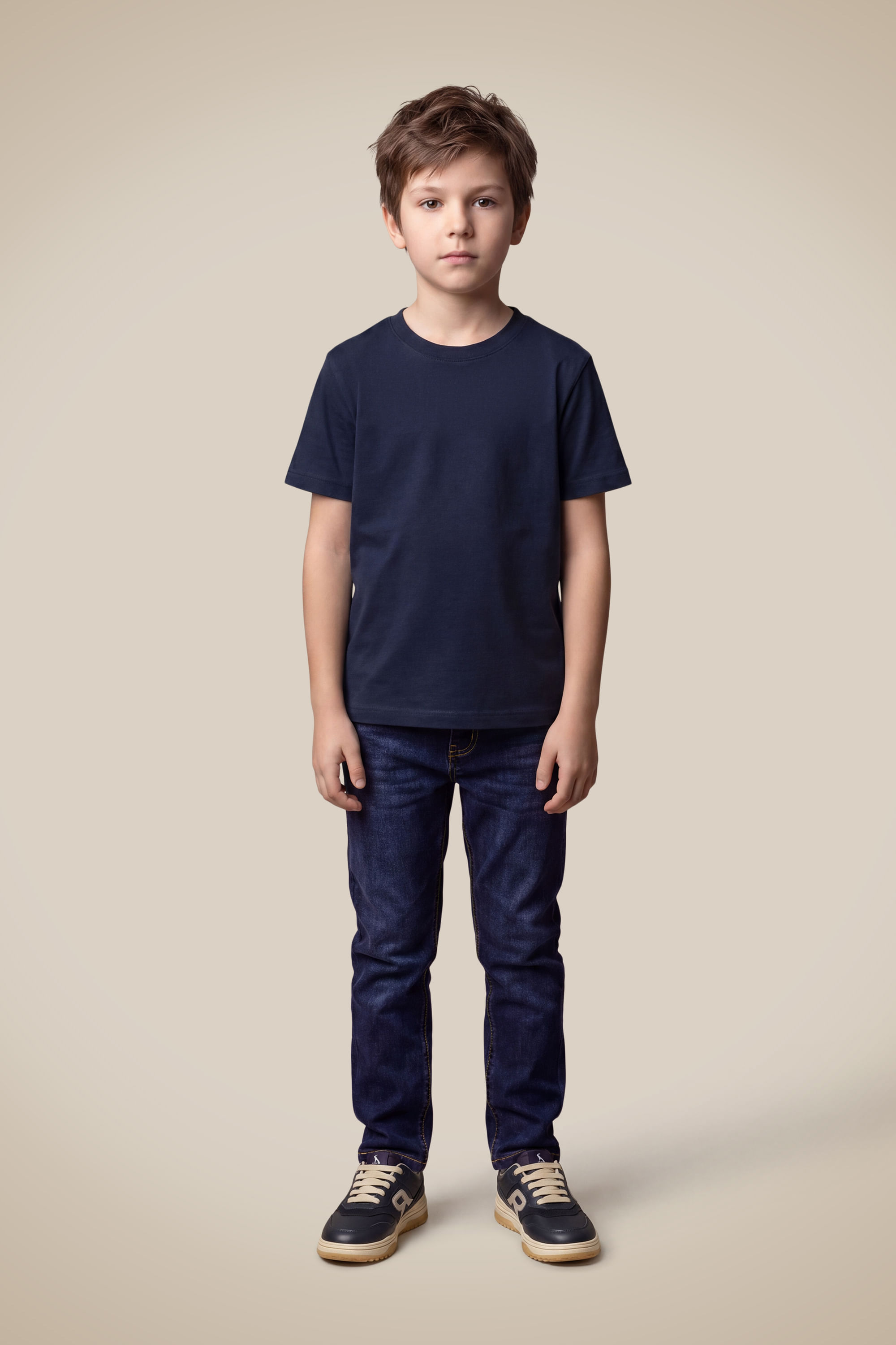Calca Mini Jeans Skinny Pespontos