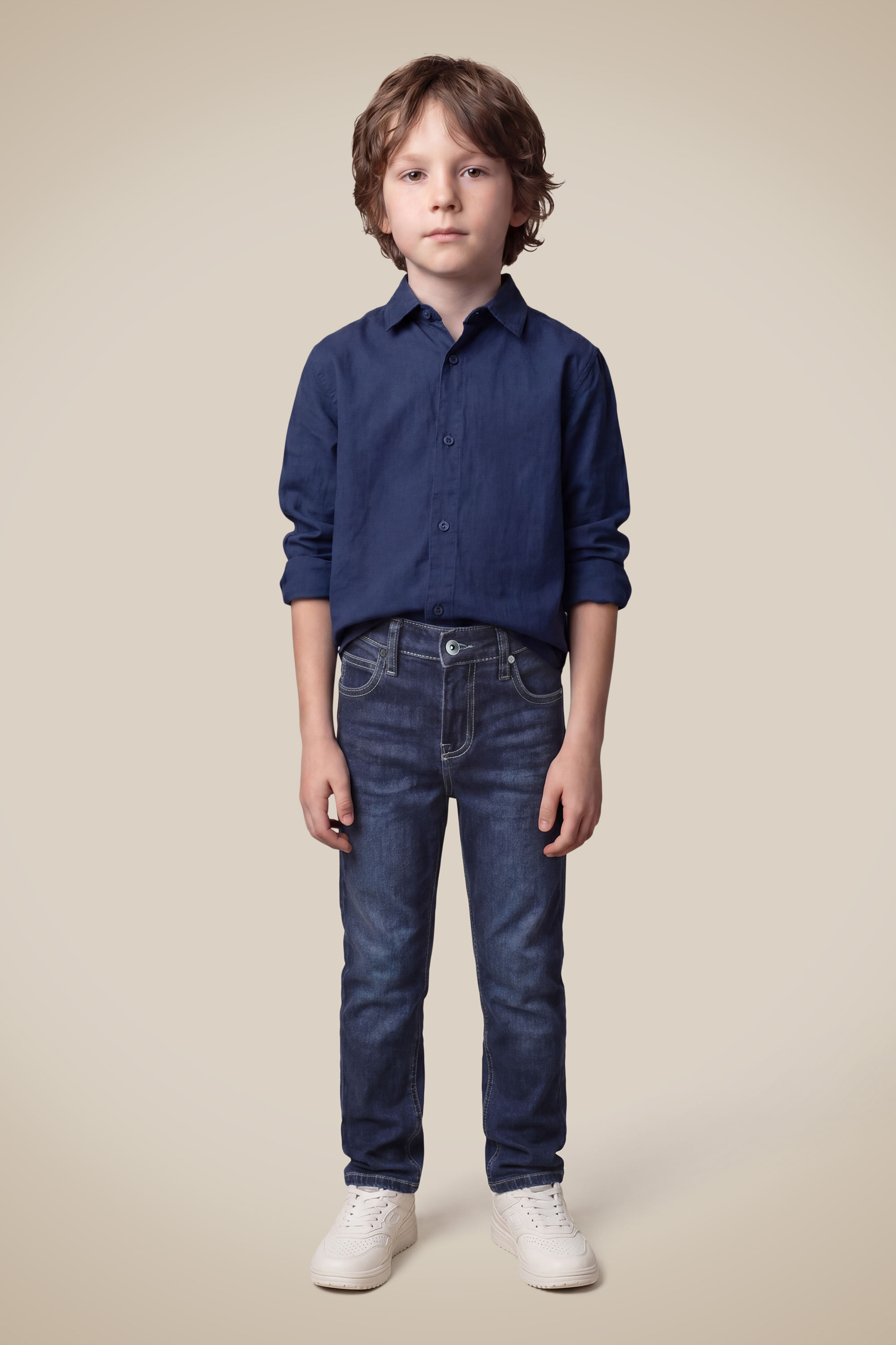 Calca Mini Jeans Tp Regular Rock