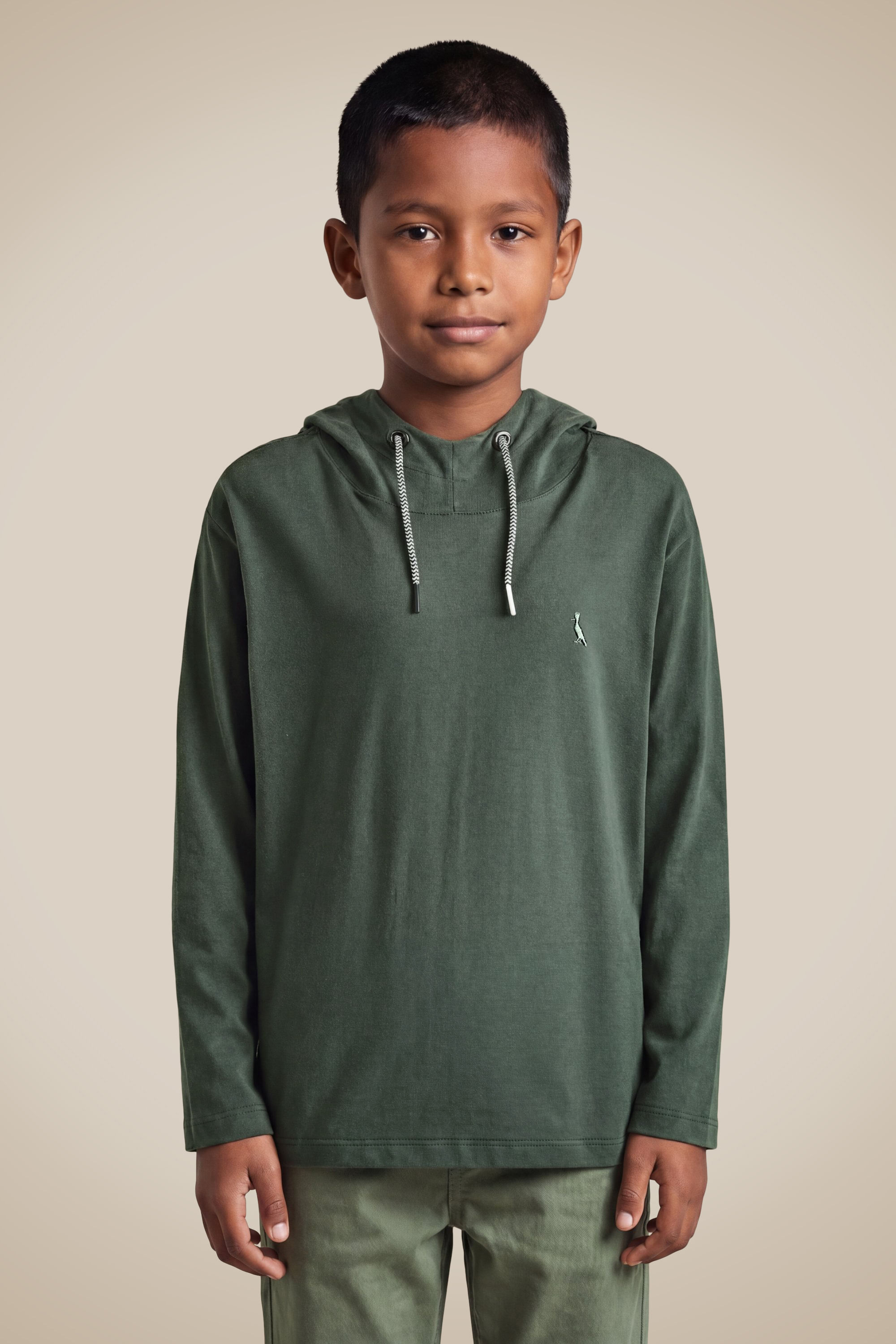 Hoodie Mini Malha Light - Verde Floresta - 08