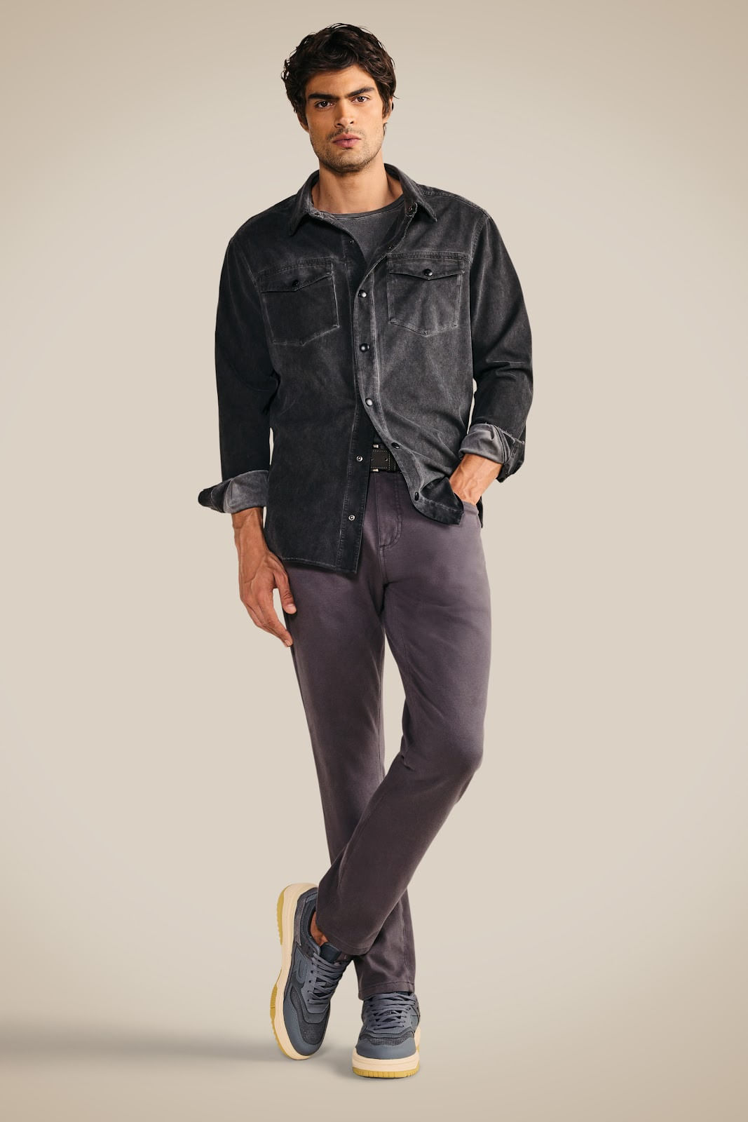 Overshirt Ml Vintage Stone
