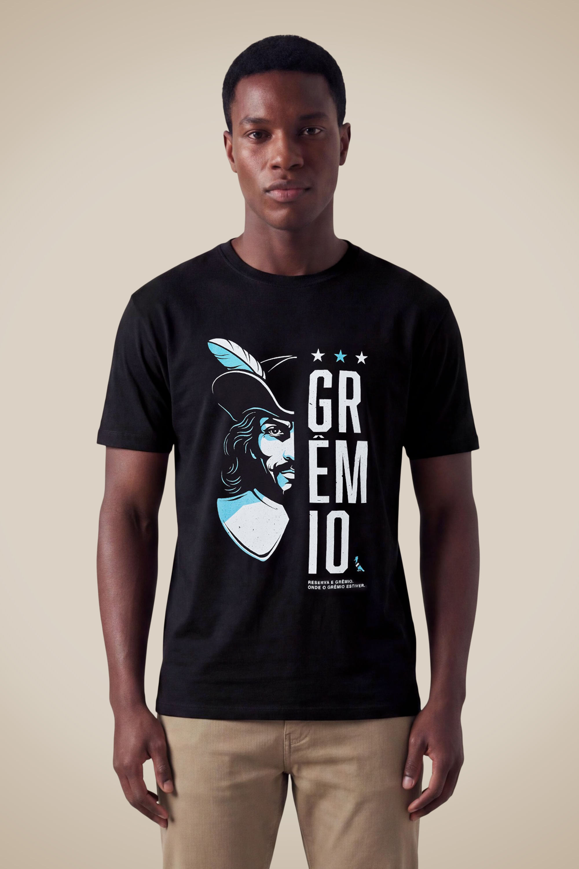 Camiseta Mosqueteiro Half Face Gremio