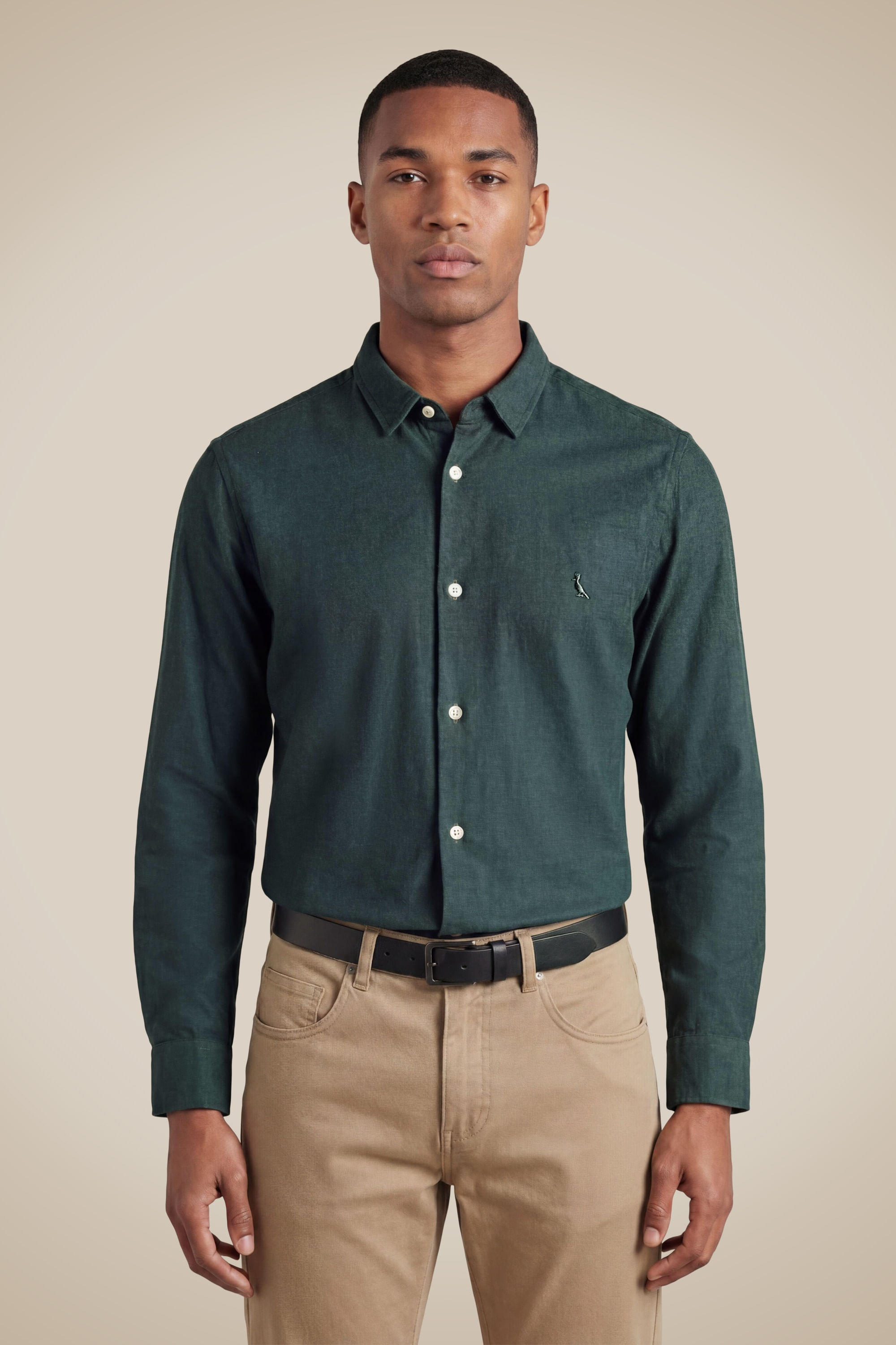 Camisa Ml Oxford Color