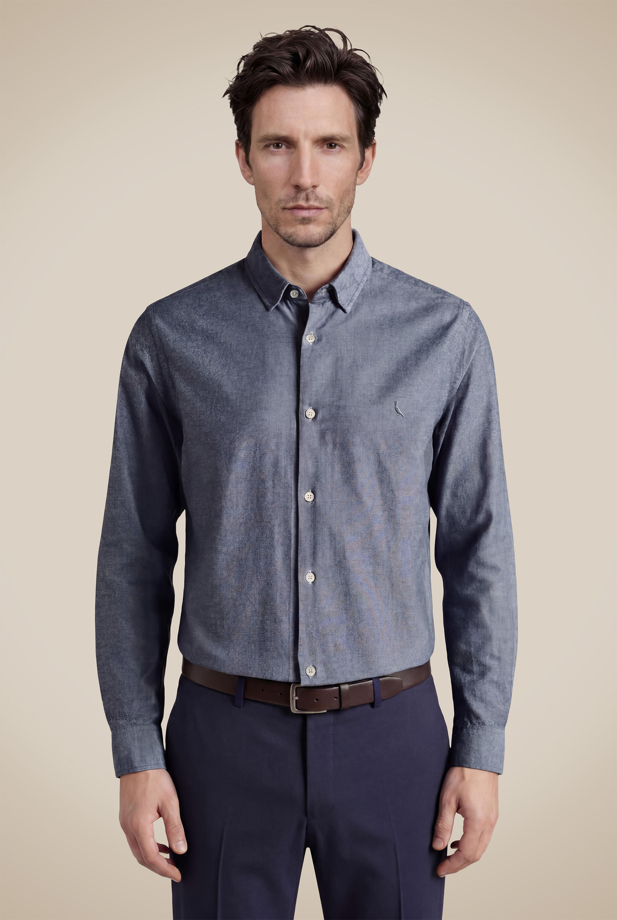 Camisa Ml Oxford Color