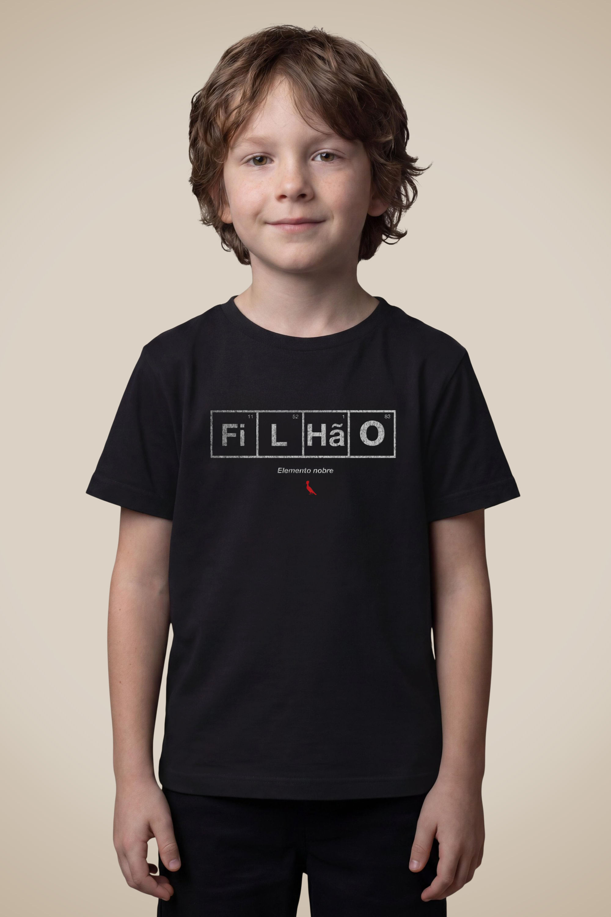Camiseta Mini Elemento Nobre - Preta - 10