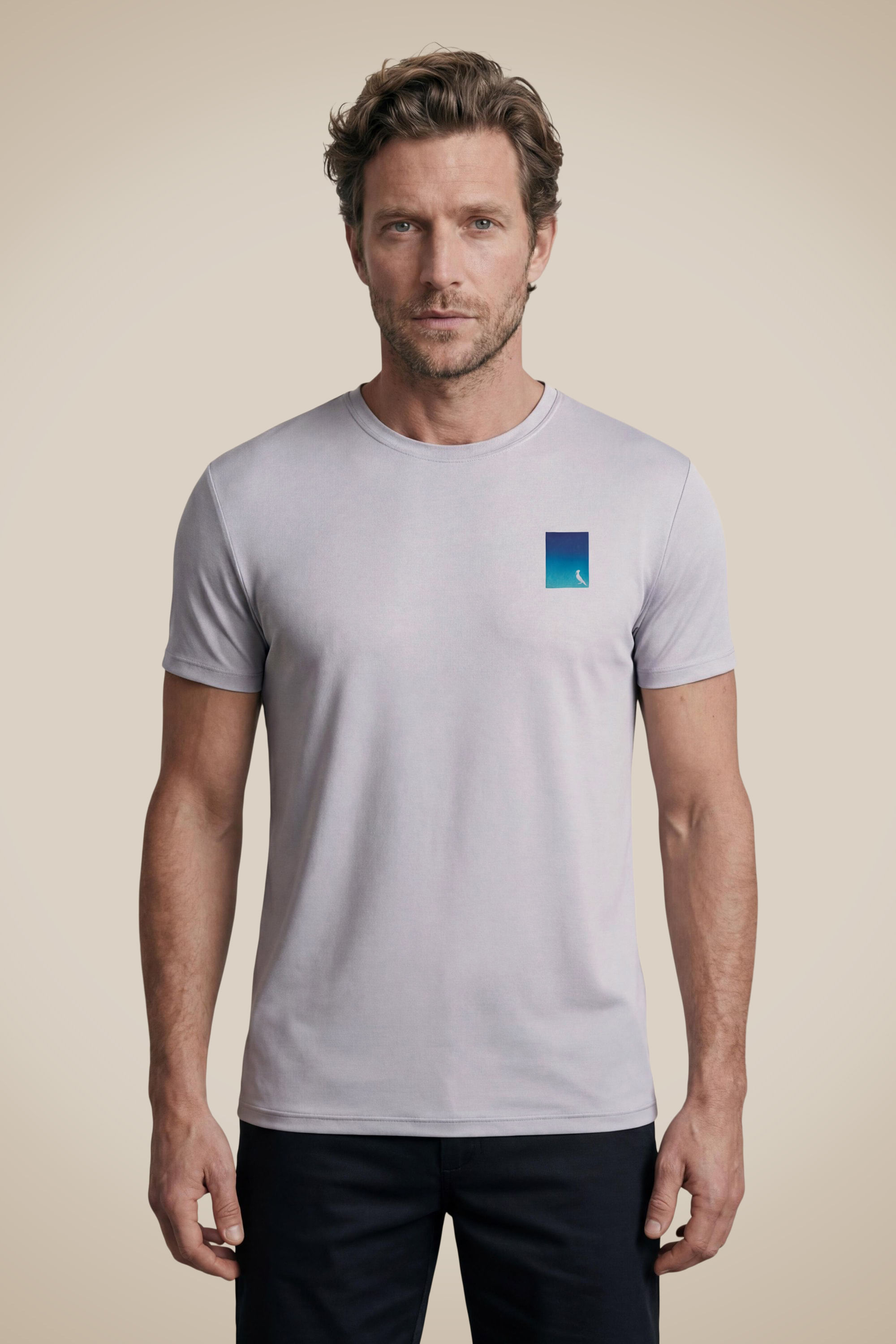 Camiseta Estampada Pica Pau Degrade Run - Cinza Claro - G