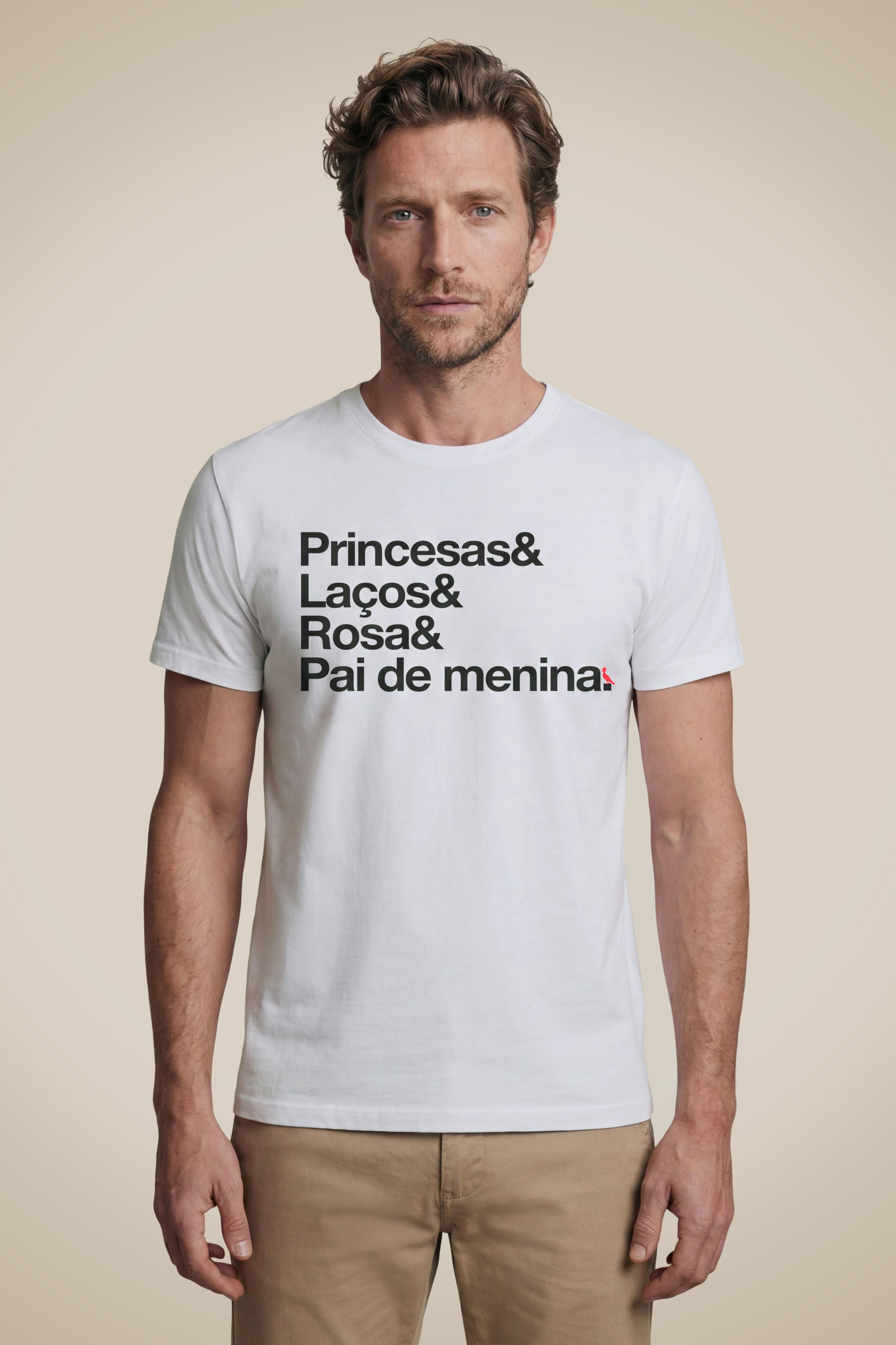 Camiseta Pai De Princesa - Branco - M