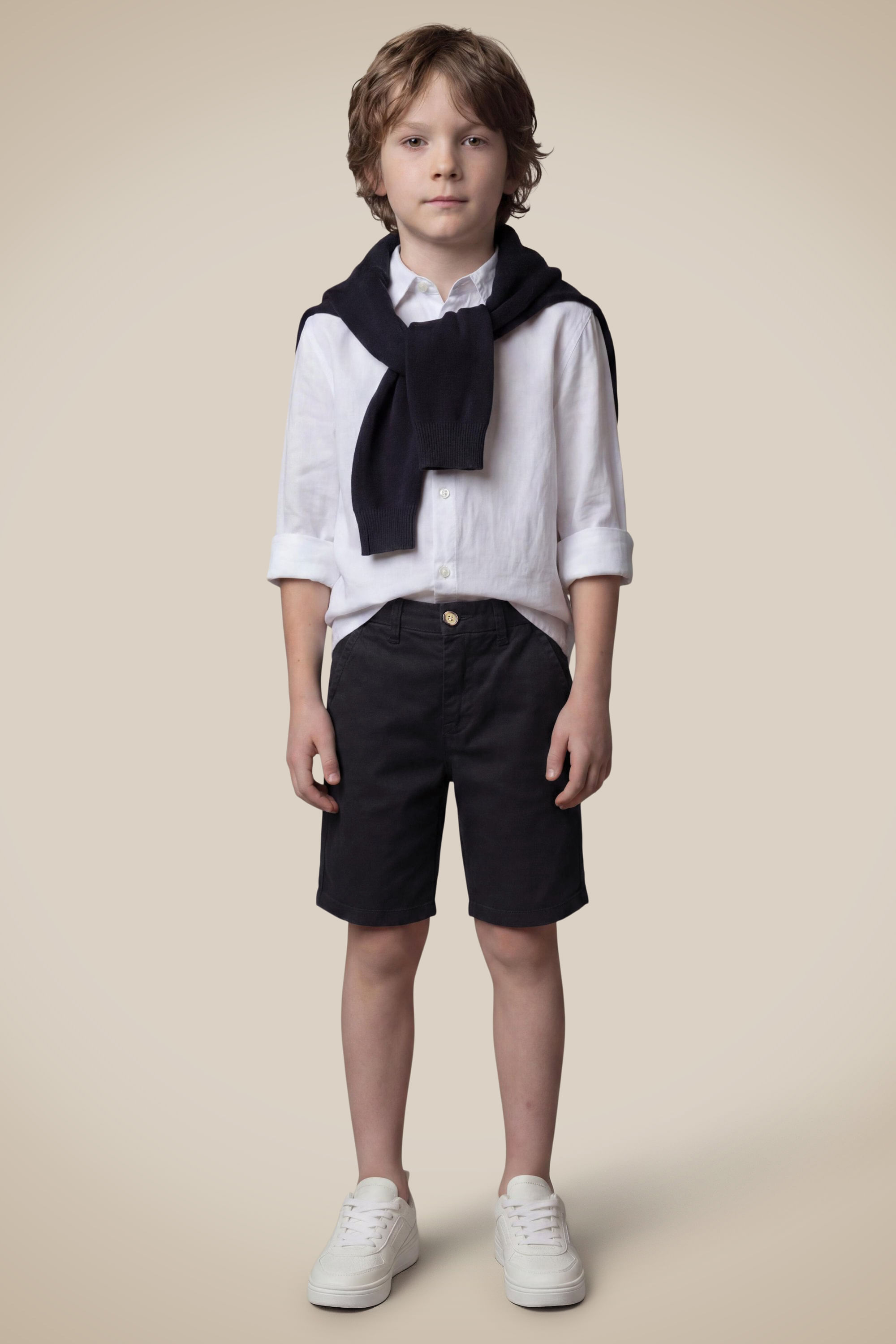 Bermuda Casual Mini Iron Continua - Preto - 10