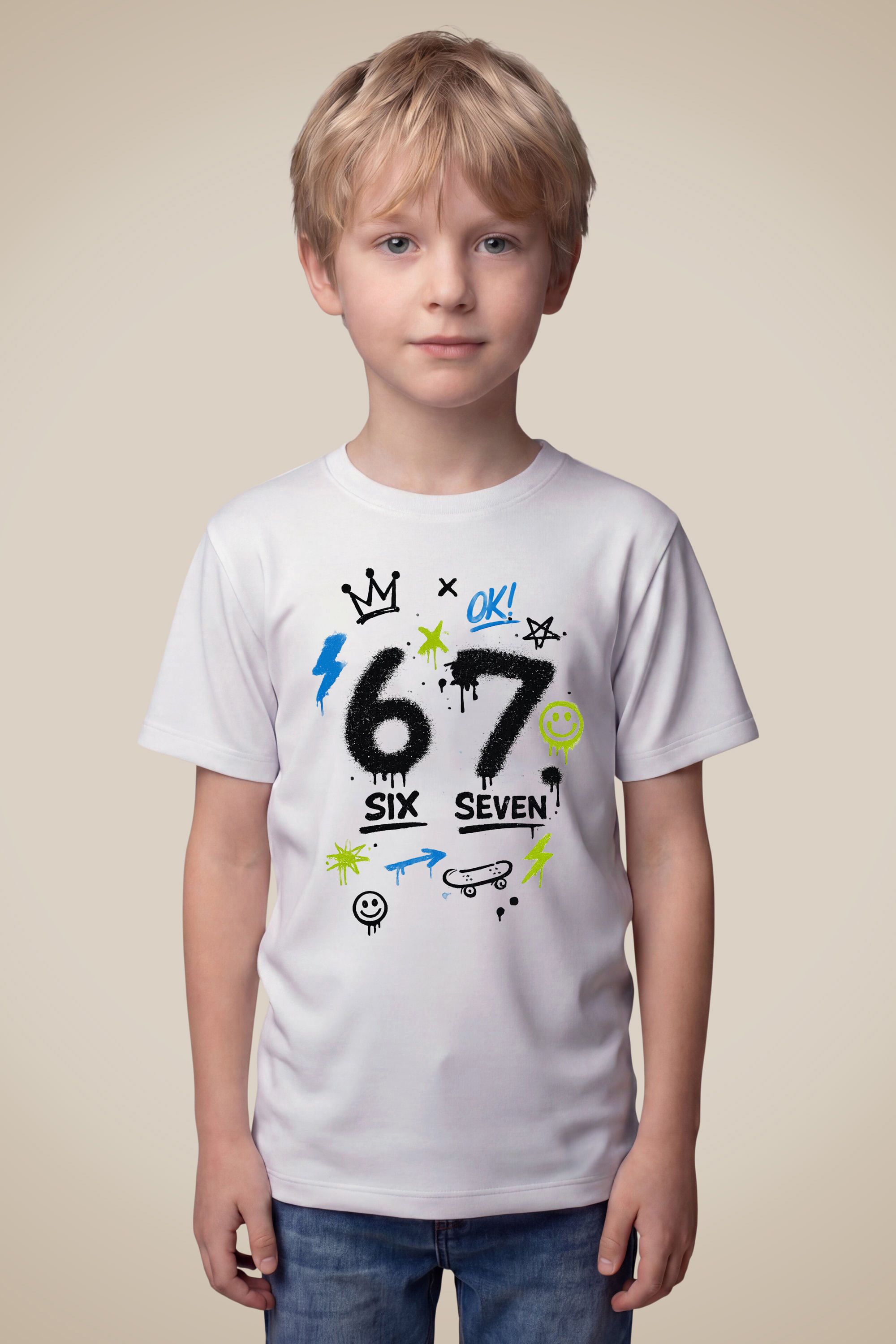 Camiseta Mini Six Seven - Branco - 02