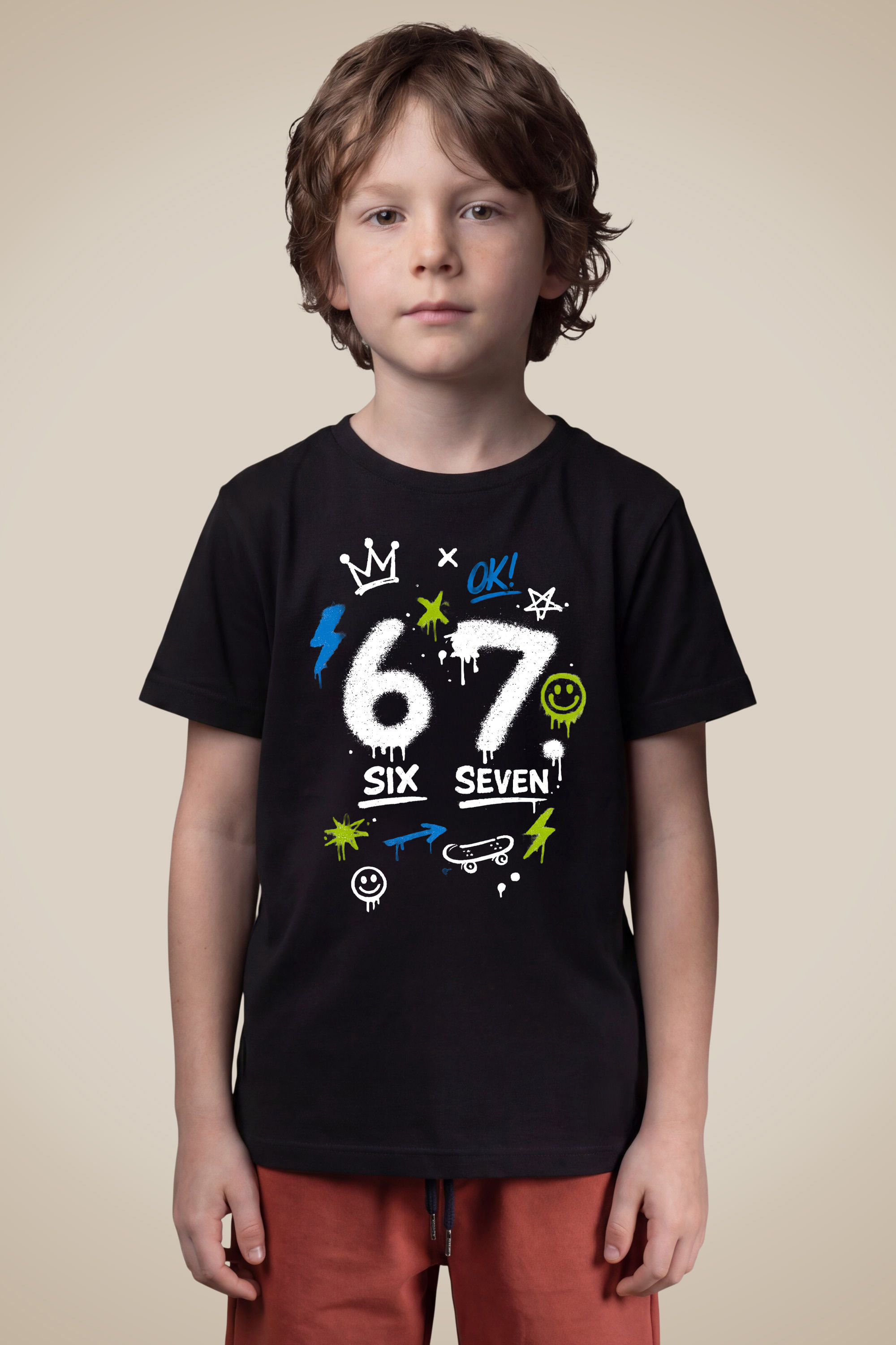Camiseta Mini Six Seven - Preto - 08