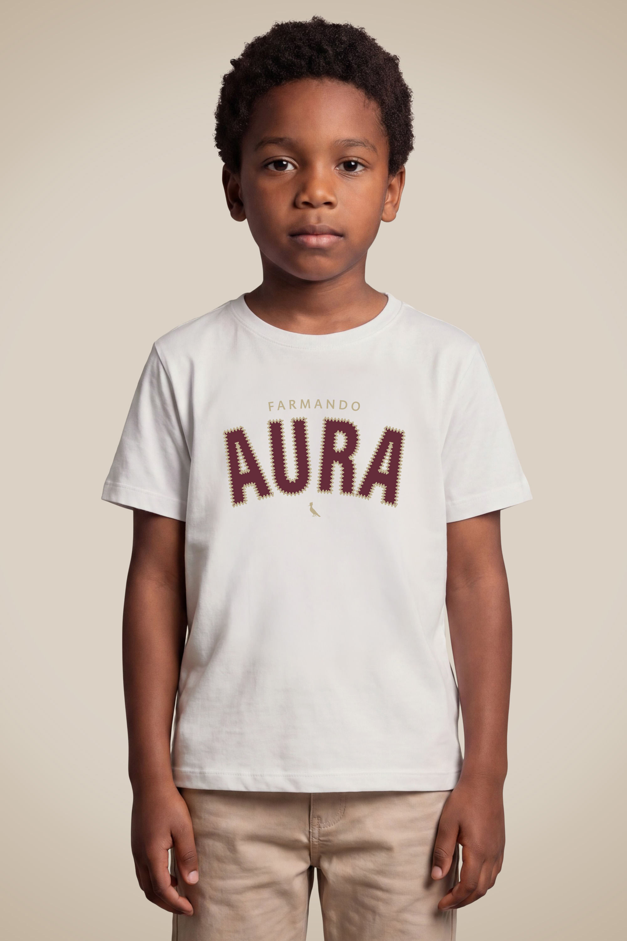 Camiseta Mini Farmando Aura - Branco - 12