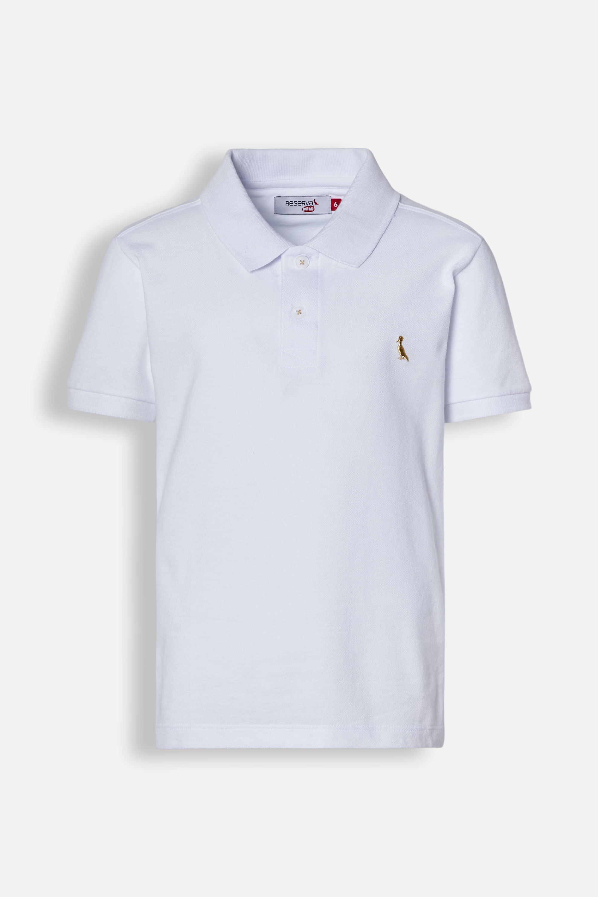 Polo Mc Mini Pica Pau Dourado - Branco - 04