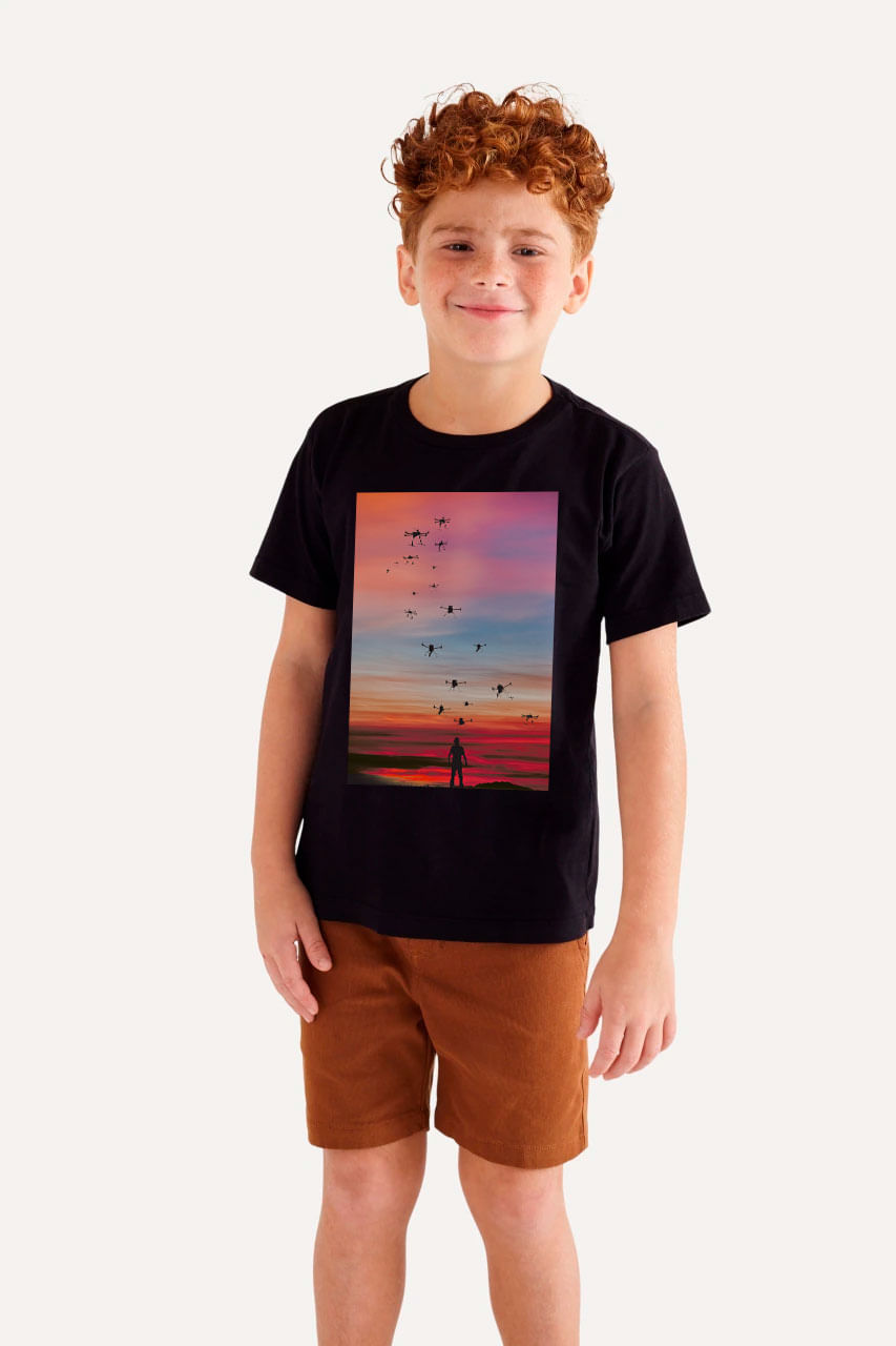 Camiseta Est Mini Pica Pau Drone