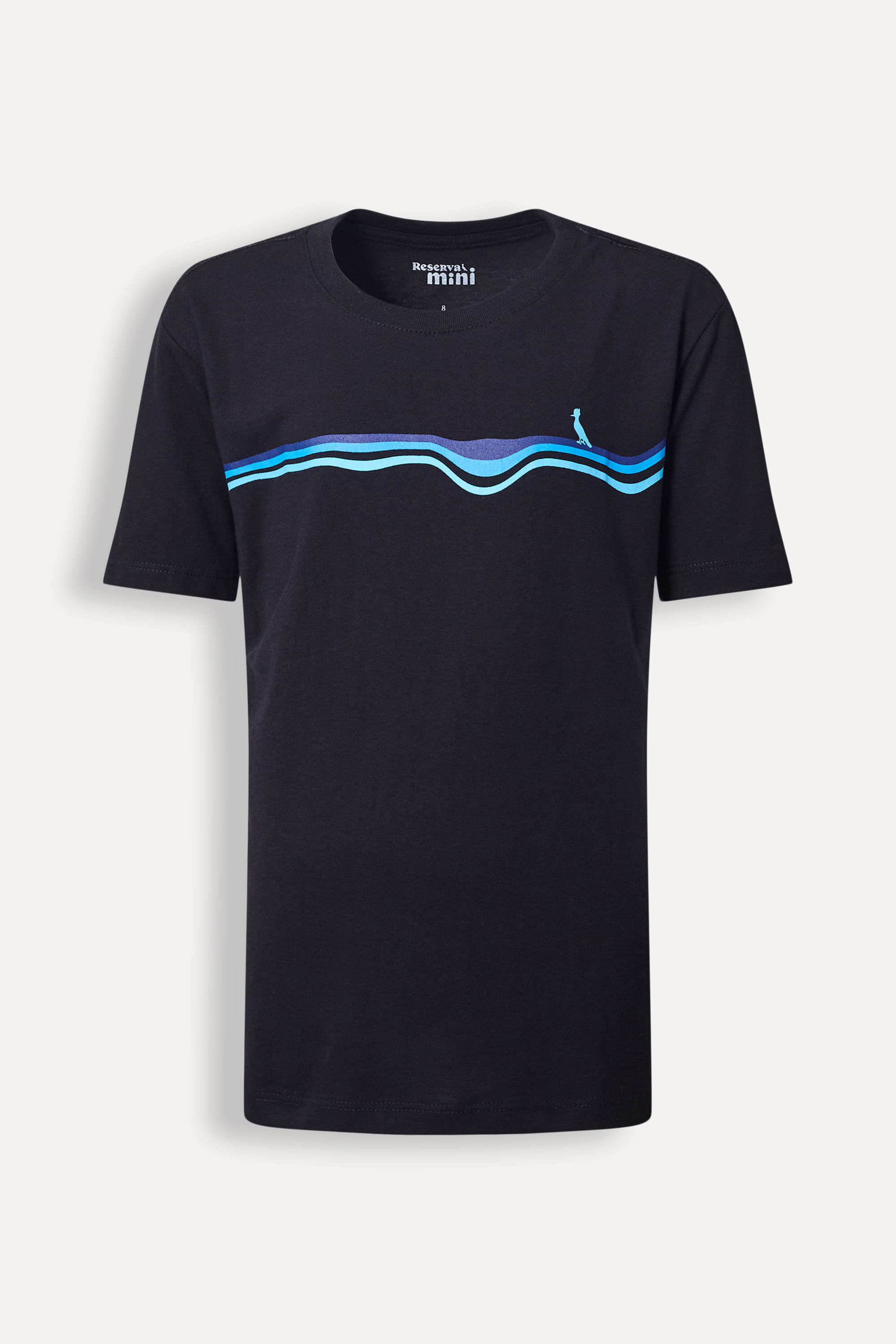 Camiseta Mini Est Listras Blue Thunder