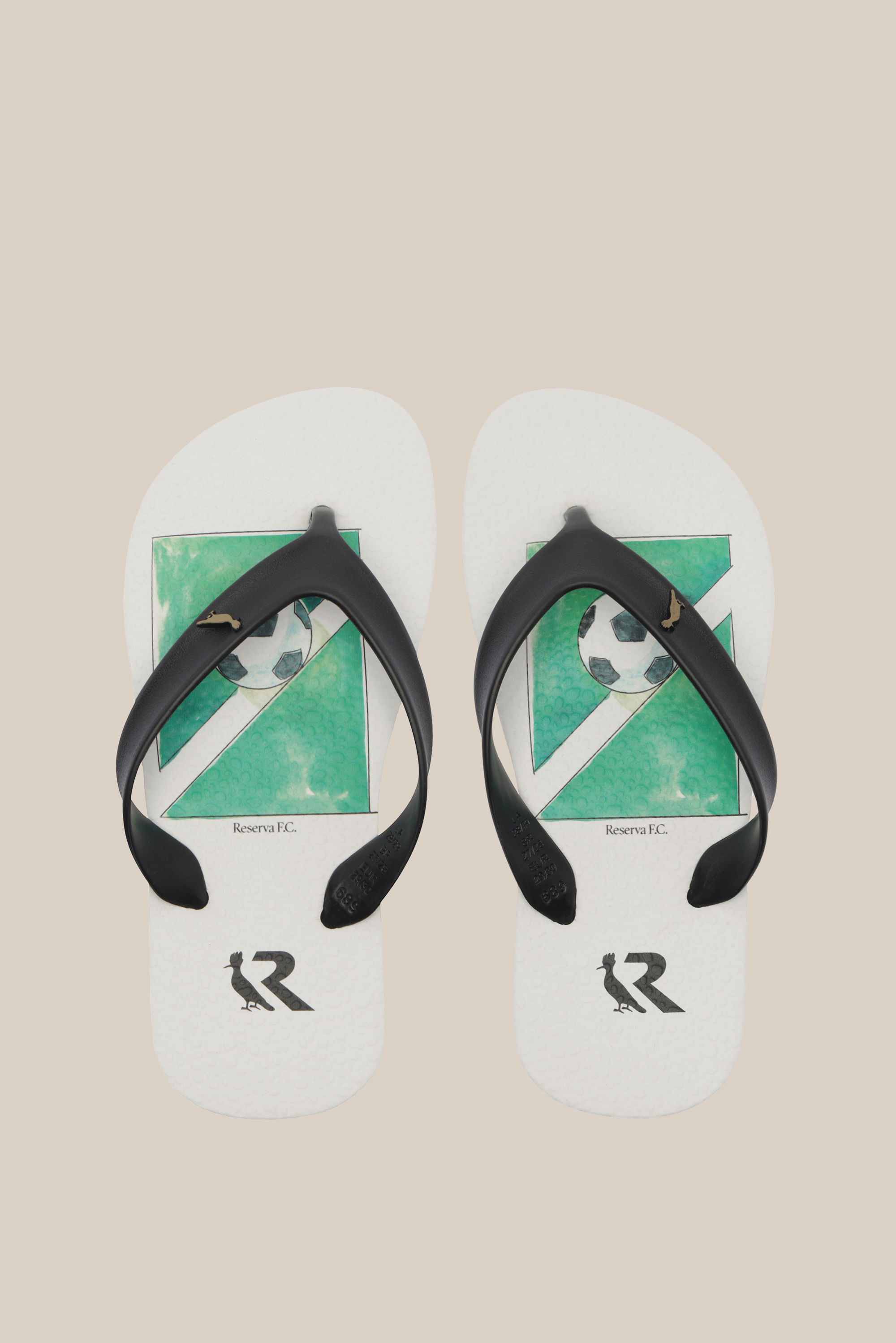 Chinelo Rmi Aquarela Campo - Branco/Preto - 25/26