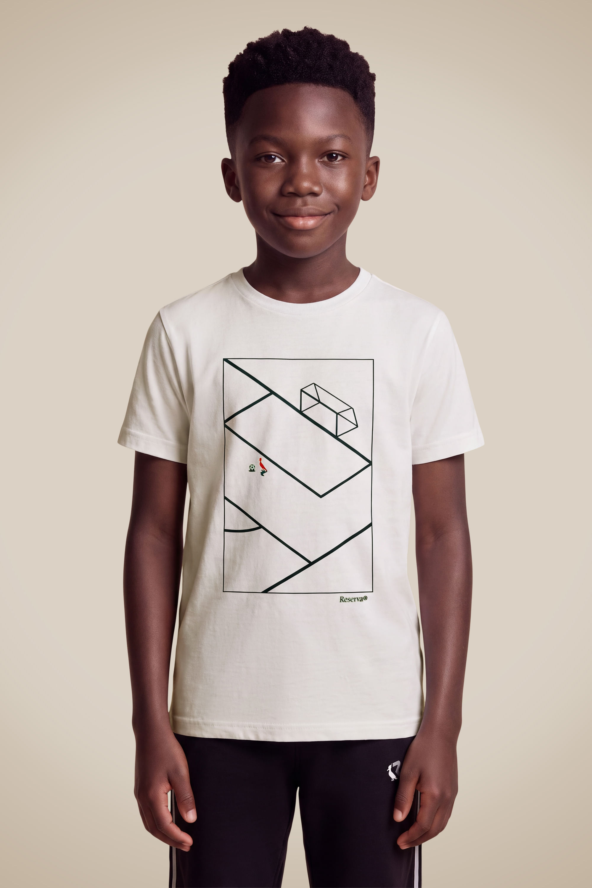Camiseta Mini Est Em Campo - Branco - 14