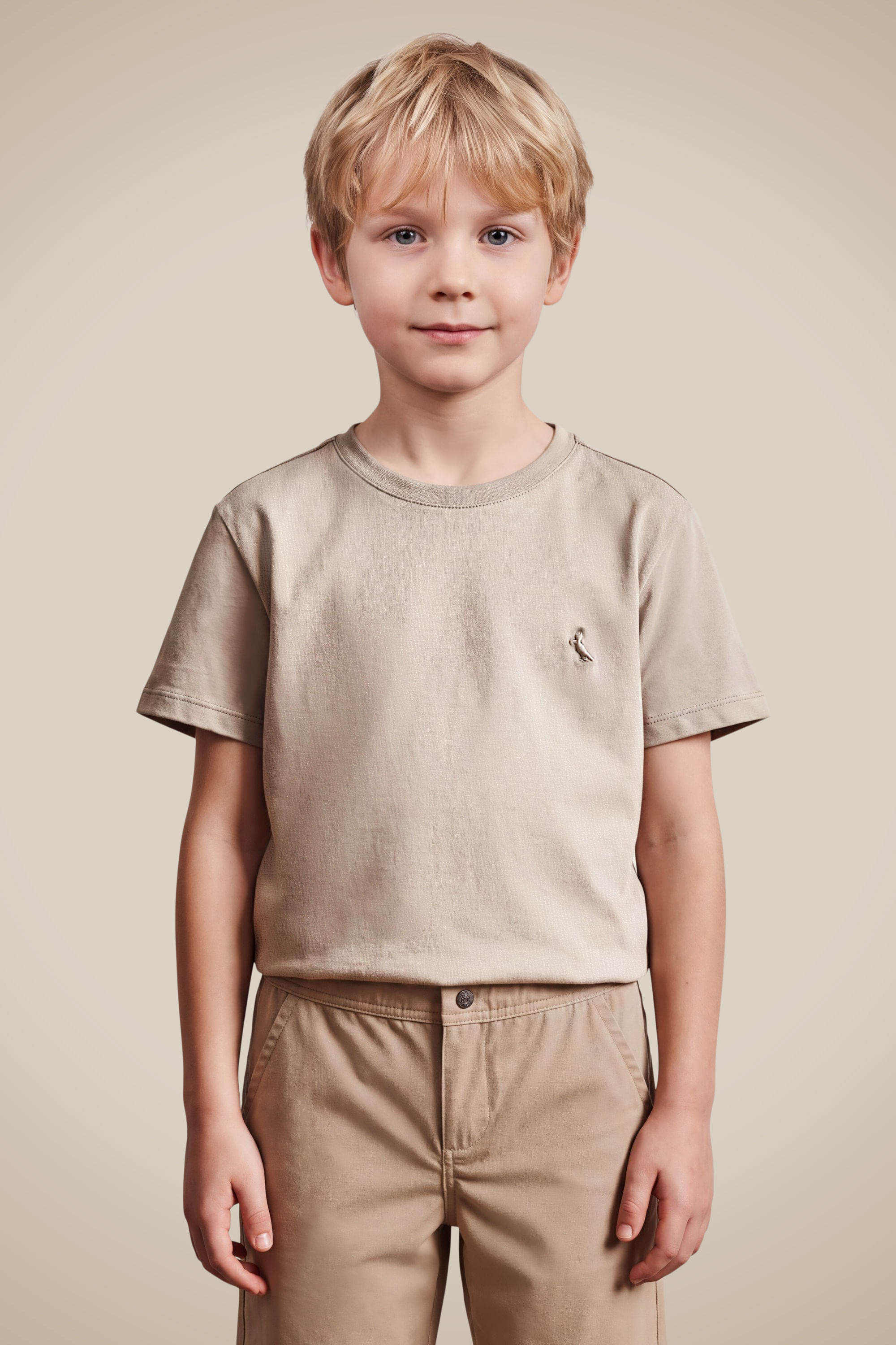 Camiseta Mini Regular Conforto Tp - Cinza Lua - 12