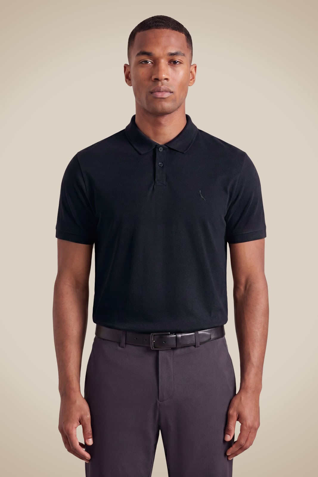 Polo Pima Piquet Elastano - Preto - Gg
