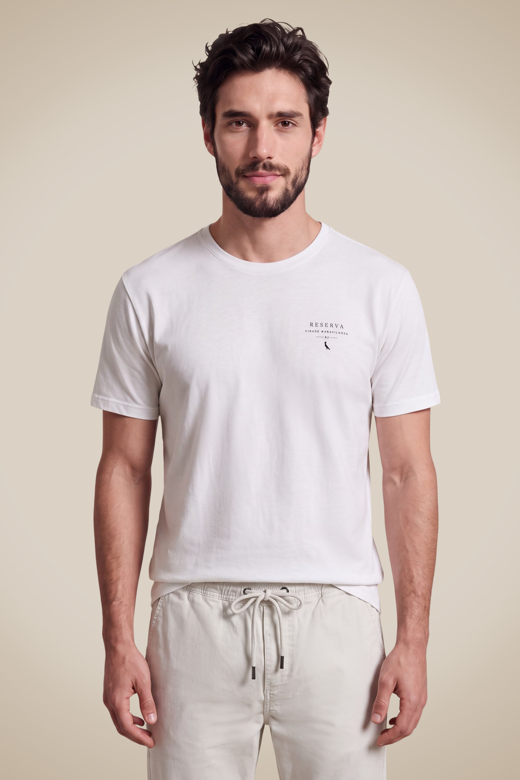 Camiseta Est Aquarela Aniversario Rio - Branco - M